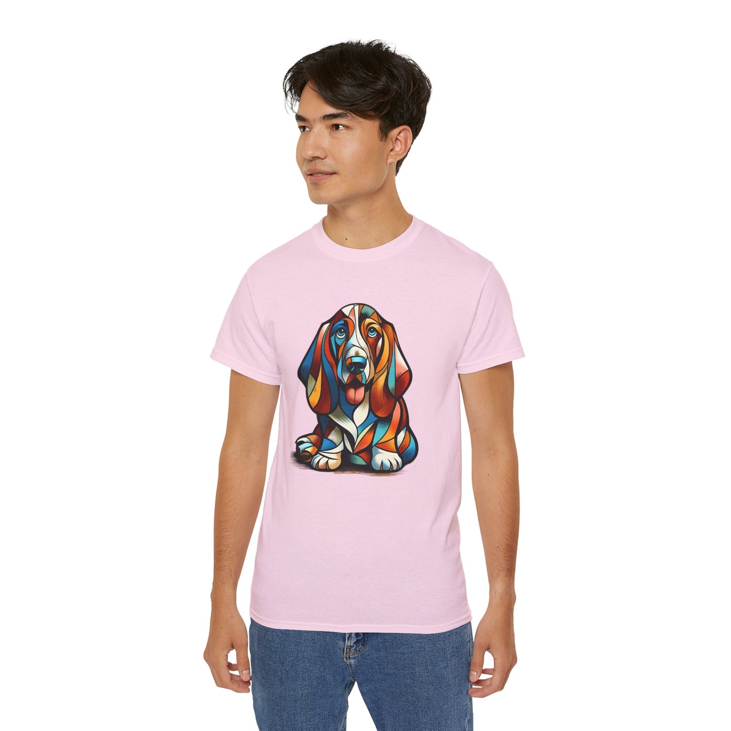 “Petcasso Pup – The Bold Basset Hound Tee” - Unisex Ultra Cotton Tee