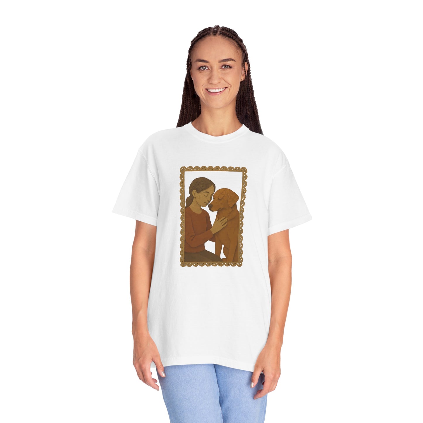 Dog Mom T-shirt - Unisex Garment-Dyed Tee for Pet Lovers
