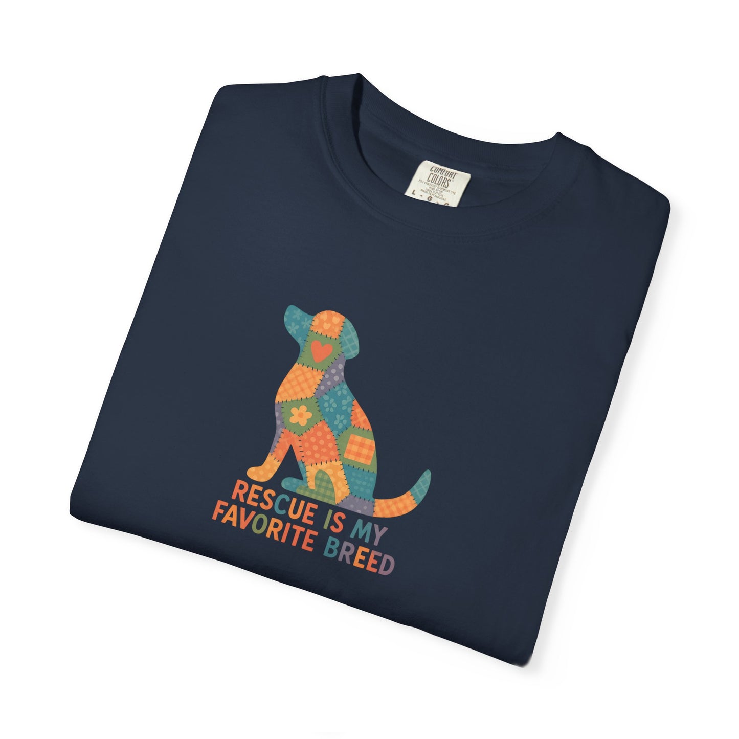 Rescue Is My Favorite Breed Unisex T-Shirt - Dog Lover Gift, Animal Rescue T-shirt, Casual Wear, Pet Adoption Tee, Gift for Dog Owners