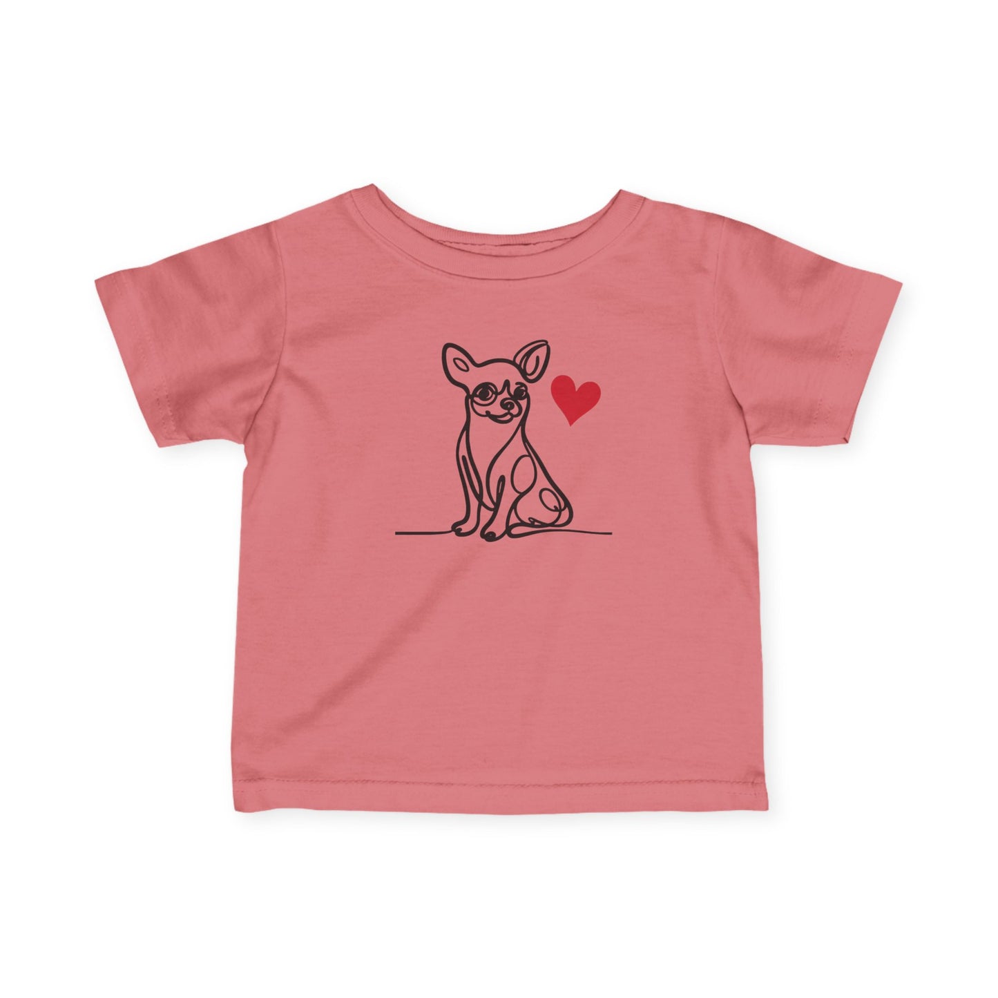 Chihuahua Love Infant Tee - Adorable Short Sleeve Shirt for Baby