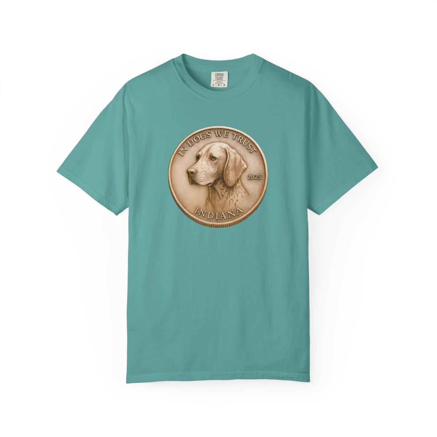 Indiana State Coin T-Shirt Collection - Proud Dog Breed Illustrations