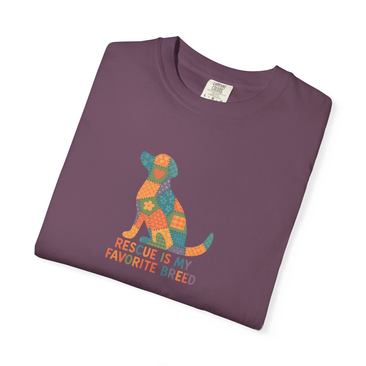 Rescue Is My Favorite Breed Unisex T-Shirt - Dog Lover Gift, Animal Rescue T-shirt, Casual Wear, Pet Adoption Tee, Gift for Dog Owners