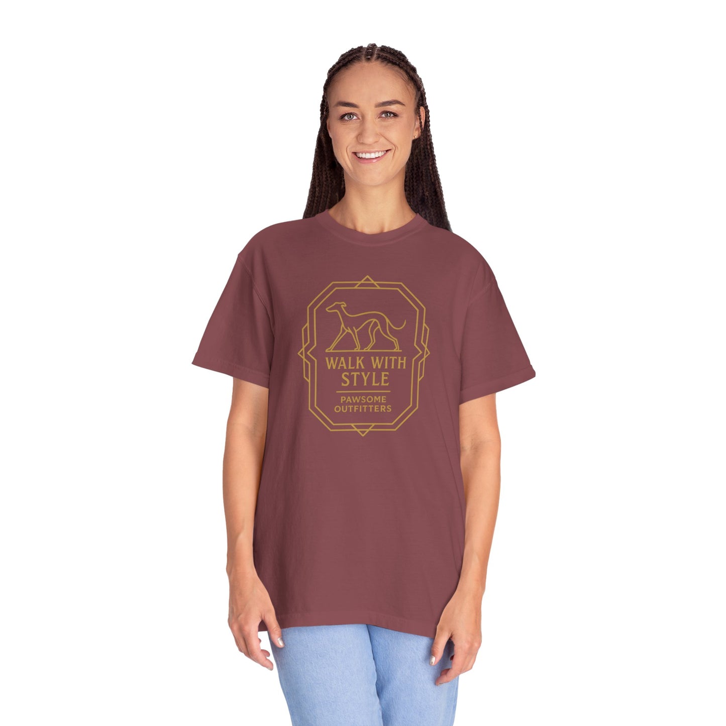 Stylish Dog Lovers T-Shirt, Casual Pet Owner Tee, Walk With Style Graphic Shirt, Gift for Dog Lovers, Comfortable Everyday Wear