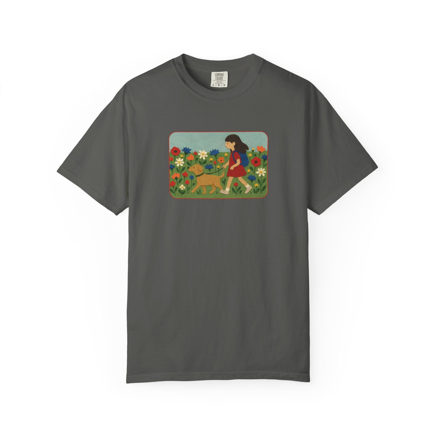 Dog Walking Collage T-shirt