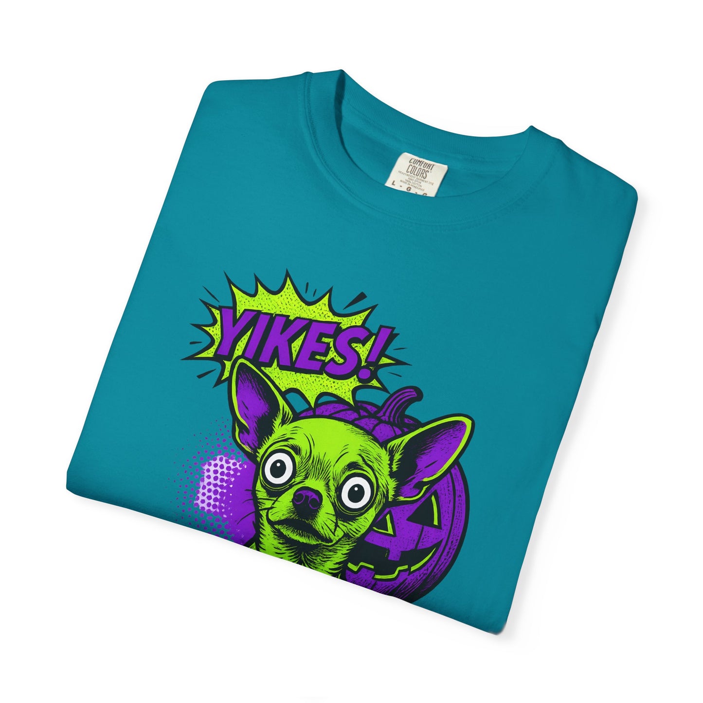 Yikes! Spooky Greens Unisex T-Shirt, Funny Halloween Shirt, Gift for Goth Lovers, Unique Graphic Tee, Statement Top