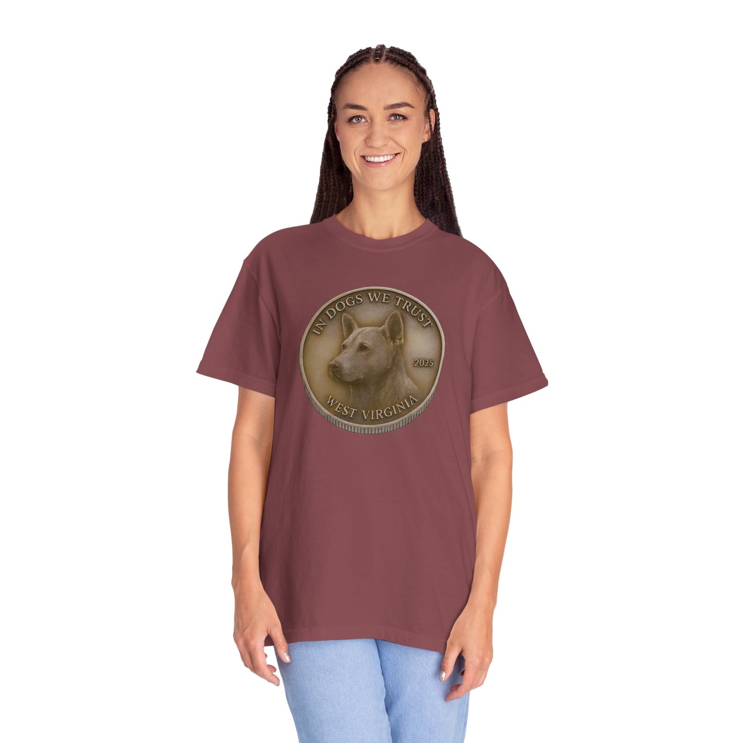 West Virginia State Coin T-Shirt Collection - Proud Dog Breed Illustrations
