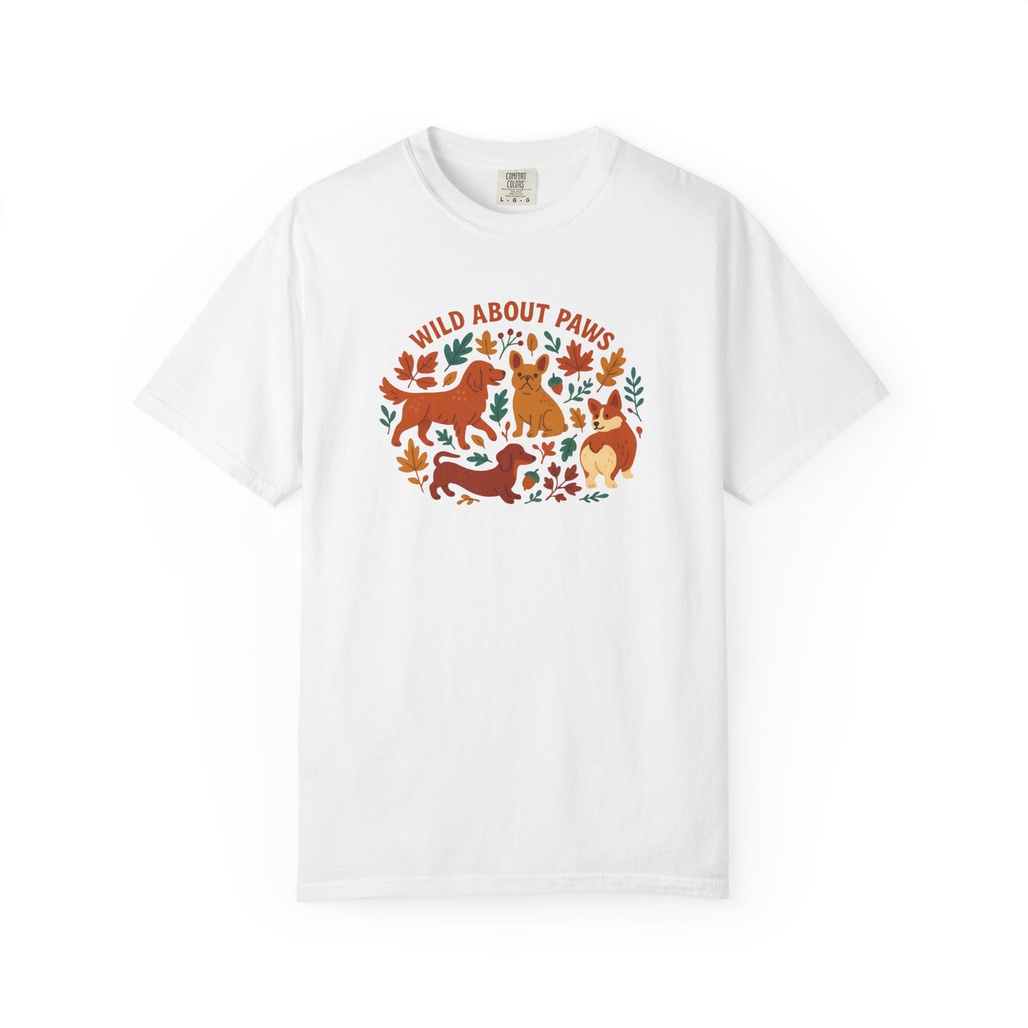 Wild About Paws Unisex T-Shirt | Animal Lovers Gift, Pet Lover Apparel, Nature T-Shirt, Casual Wear, Gift for Dog Lovers