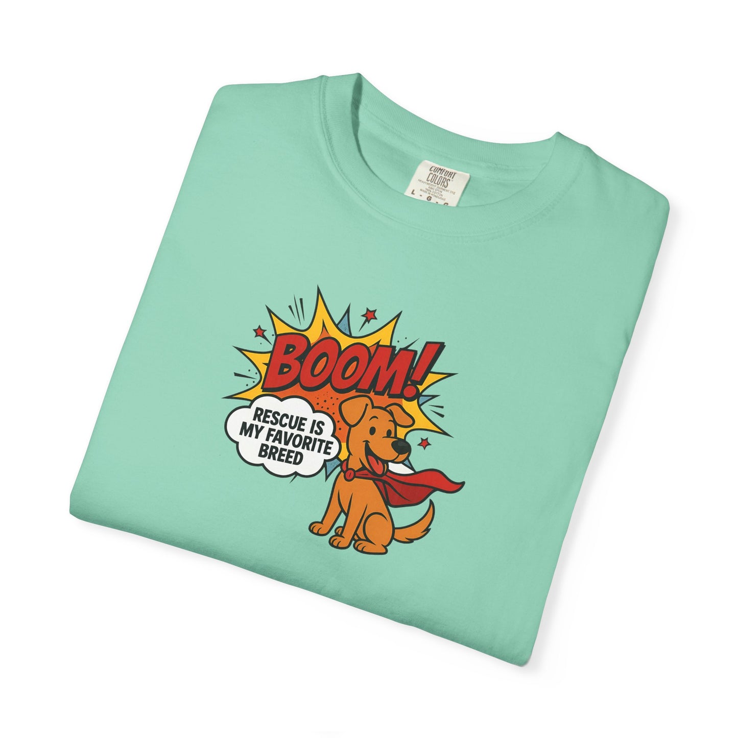 Superhero Dog Rescue T-Shirt | Fun Graphic Tee, Gift for Dog Lovers, Casual Wear, Pet Lover Shirt, Birthday Present, Animal Apparel