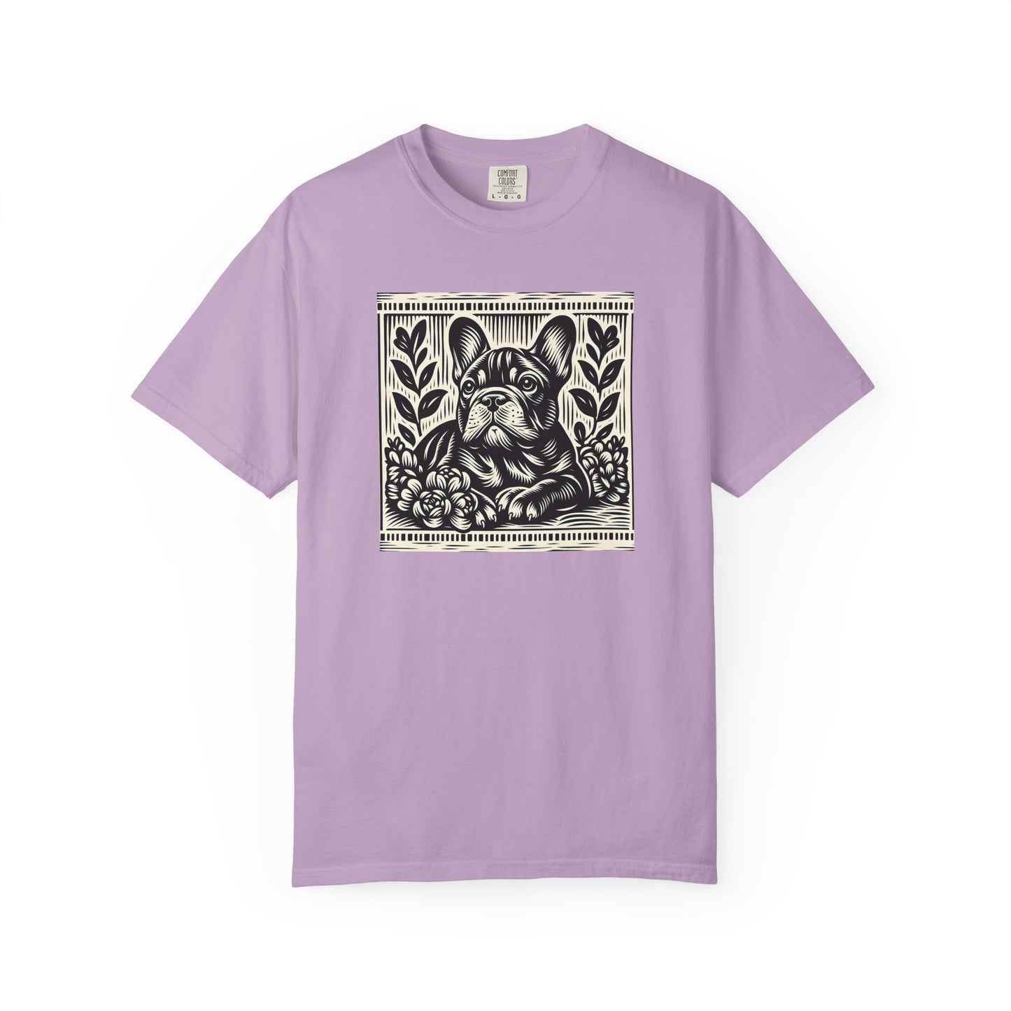 French Bulldog Vintage Graphic T-Shirt - Unisex Garment-Dyed Tee