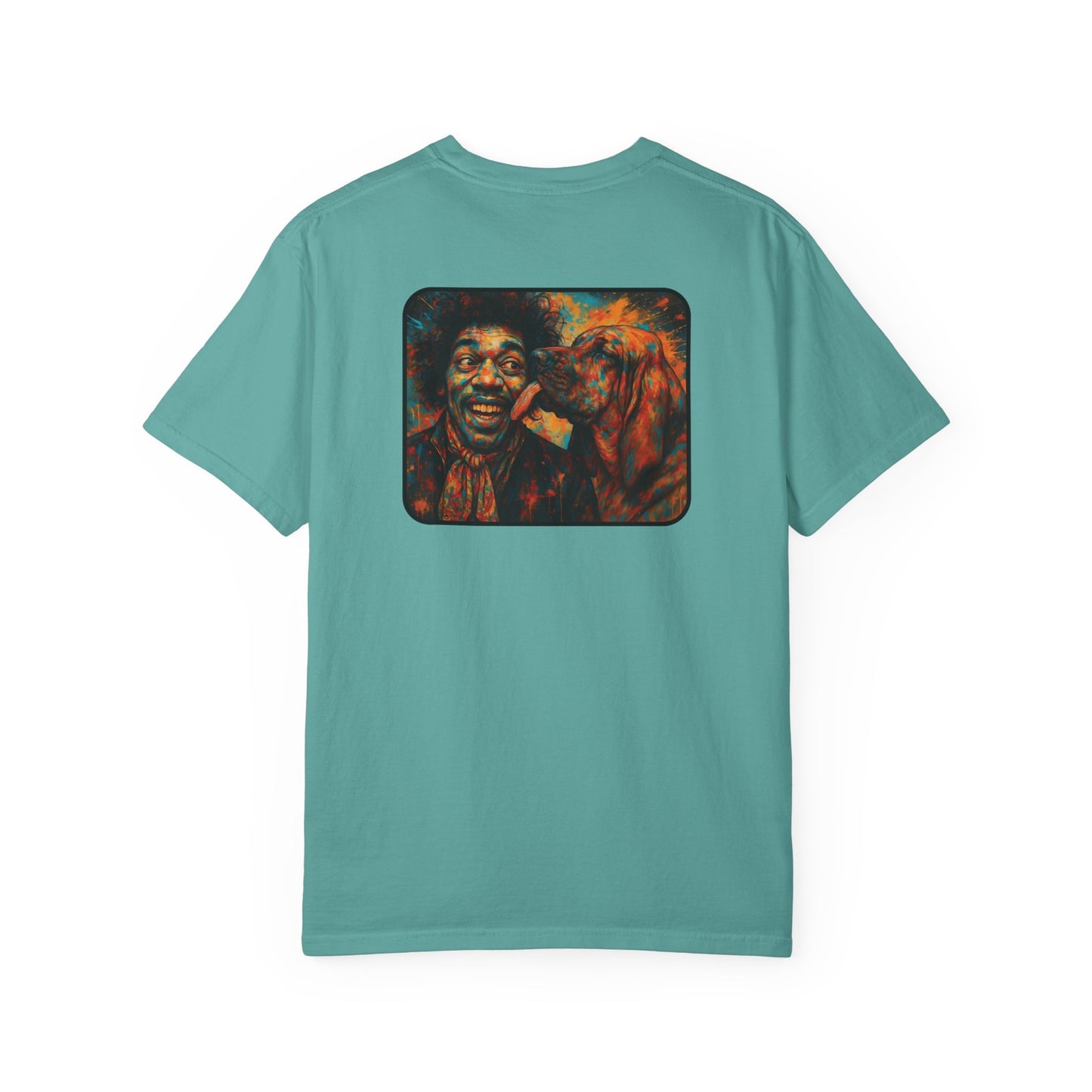 Psychedelic Dog T-Shirt - Jimi Hendrix Fun Humorous Design for Men and Women