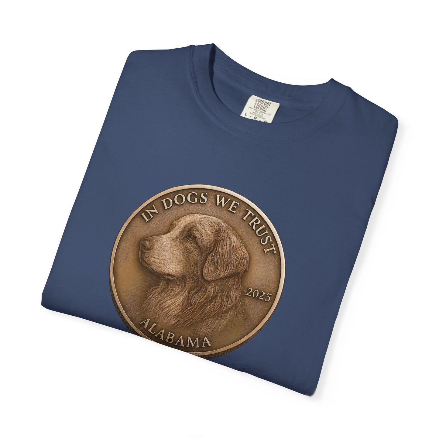 Alabama State Coin T-Shirt Collection - Proud Dog Breed Illustrations