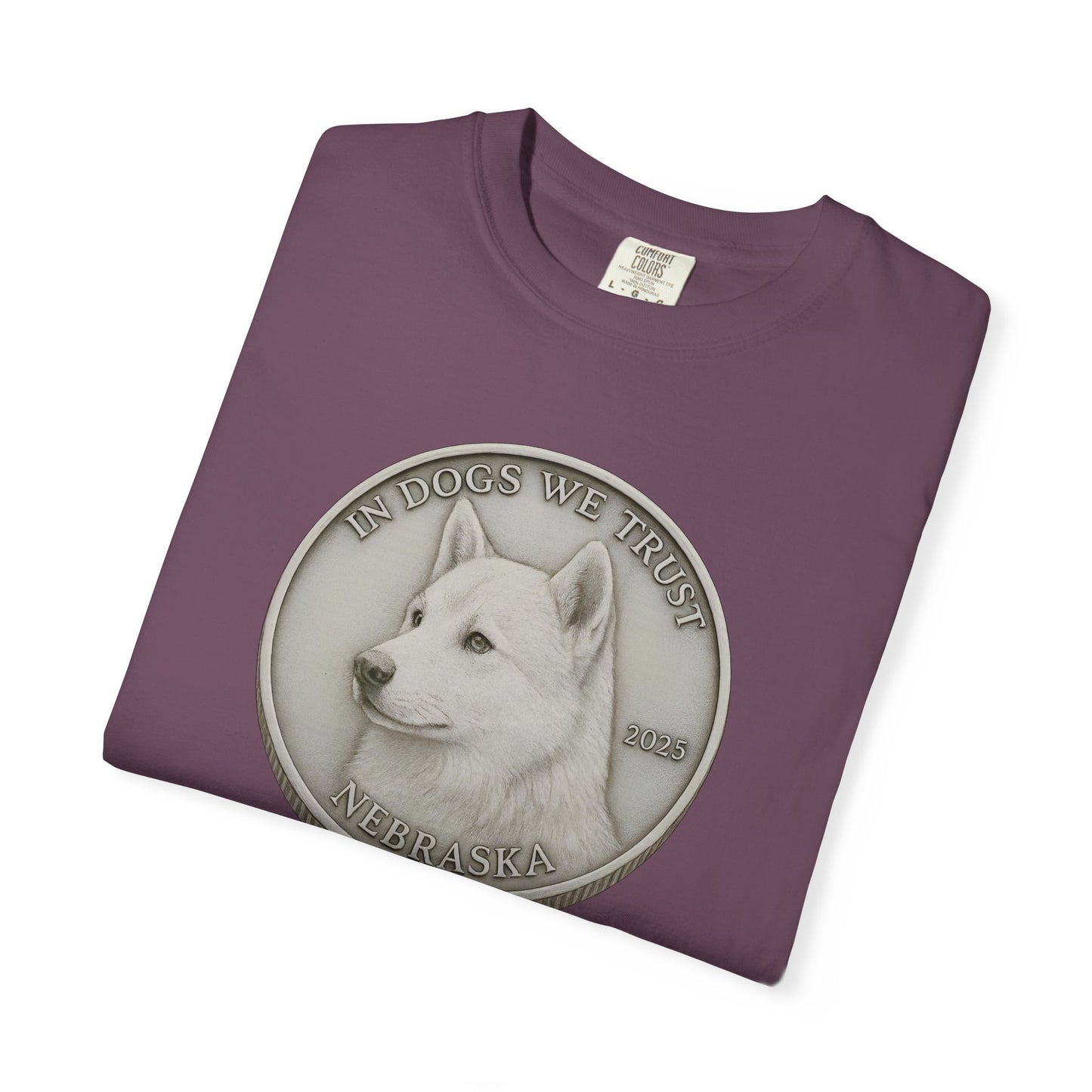 Nebraska State Coin T-Shirt Collection - Proud Dog Breed Illustrations