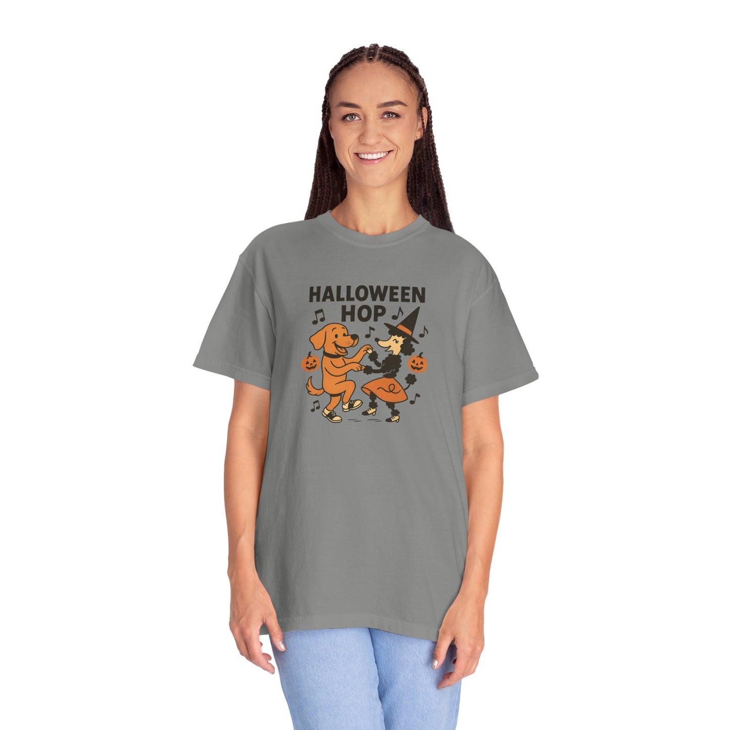 Halloween Hop Unisex T-Shirt, Fun Halloween Tee, Spooky Dance Shirt, Fall Fest Shirt, Unique Halloween Gift
