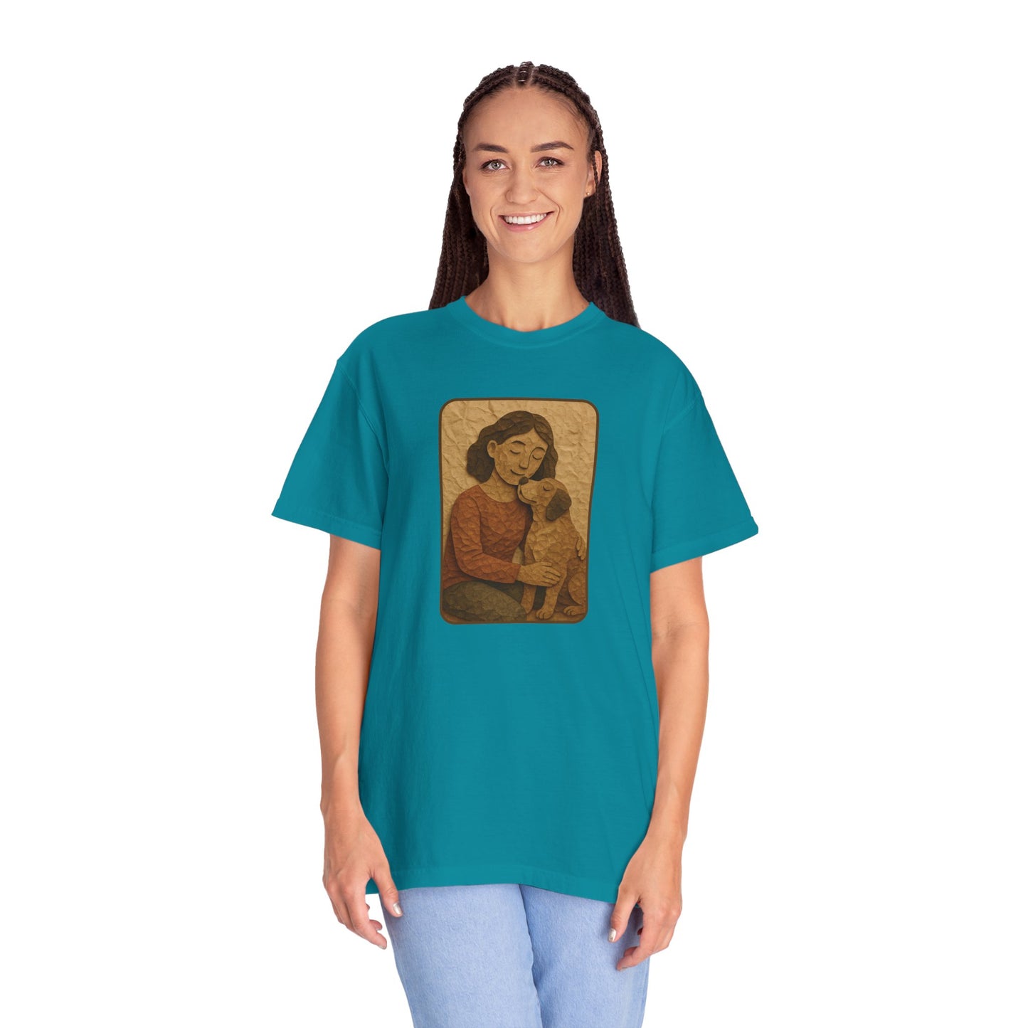 Dog Mom T-shirt - Unisex Garment-Dyed Tee for Pet Lovers