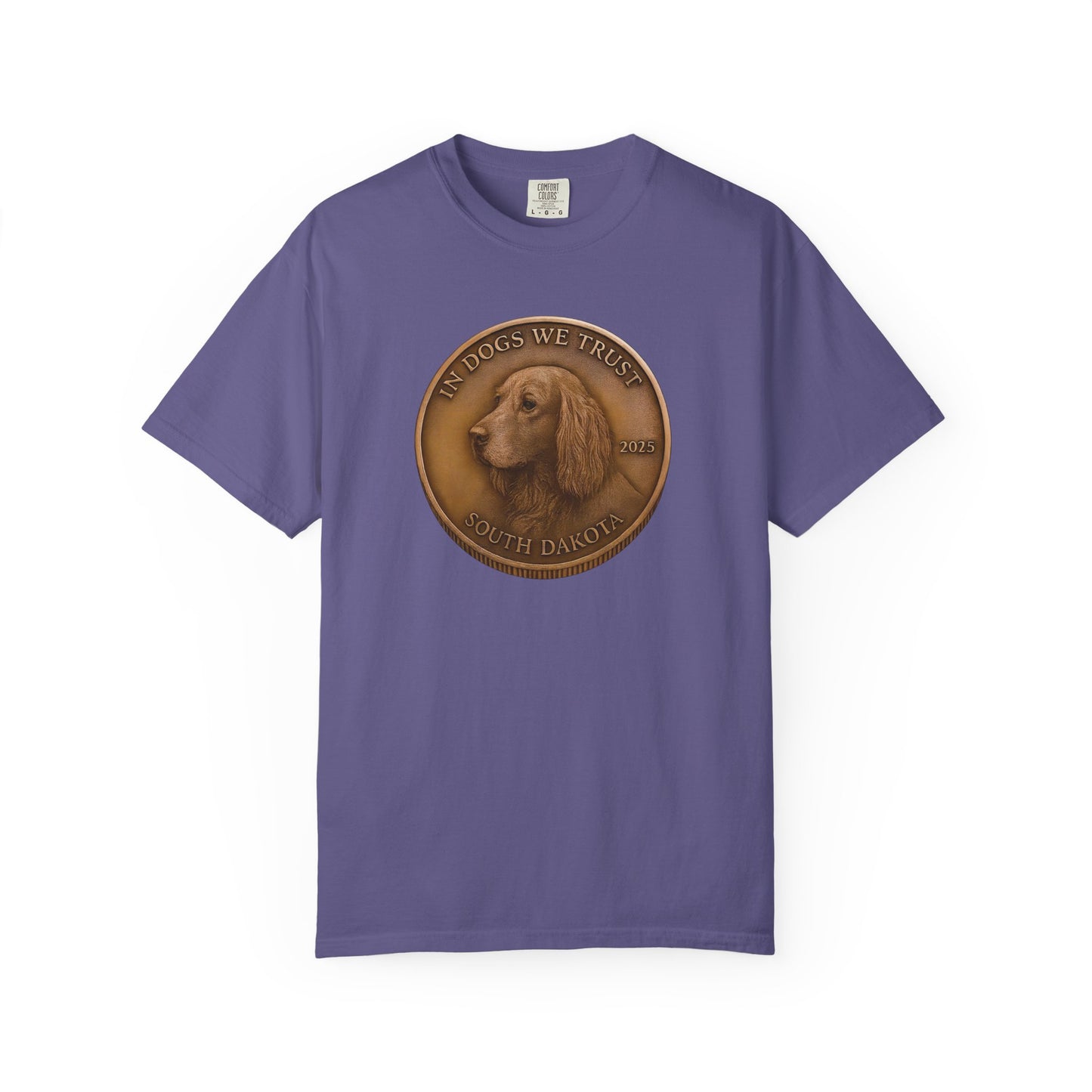 South Dakota State Coin T-Shirt Collection - Proud Dog Breed Illustrations