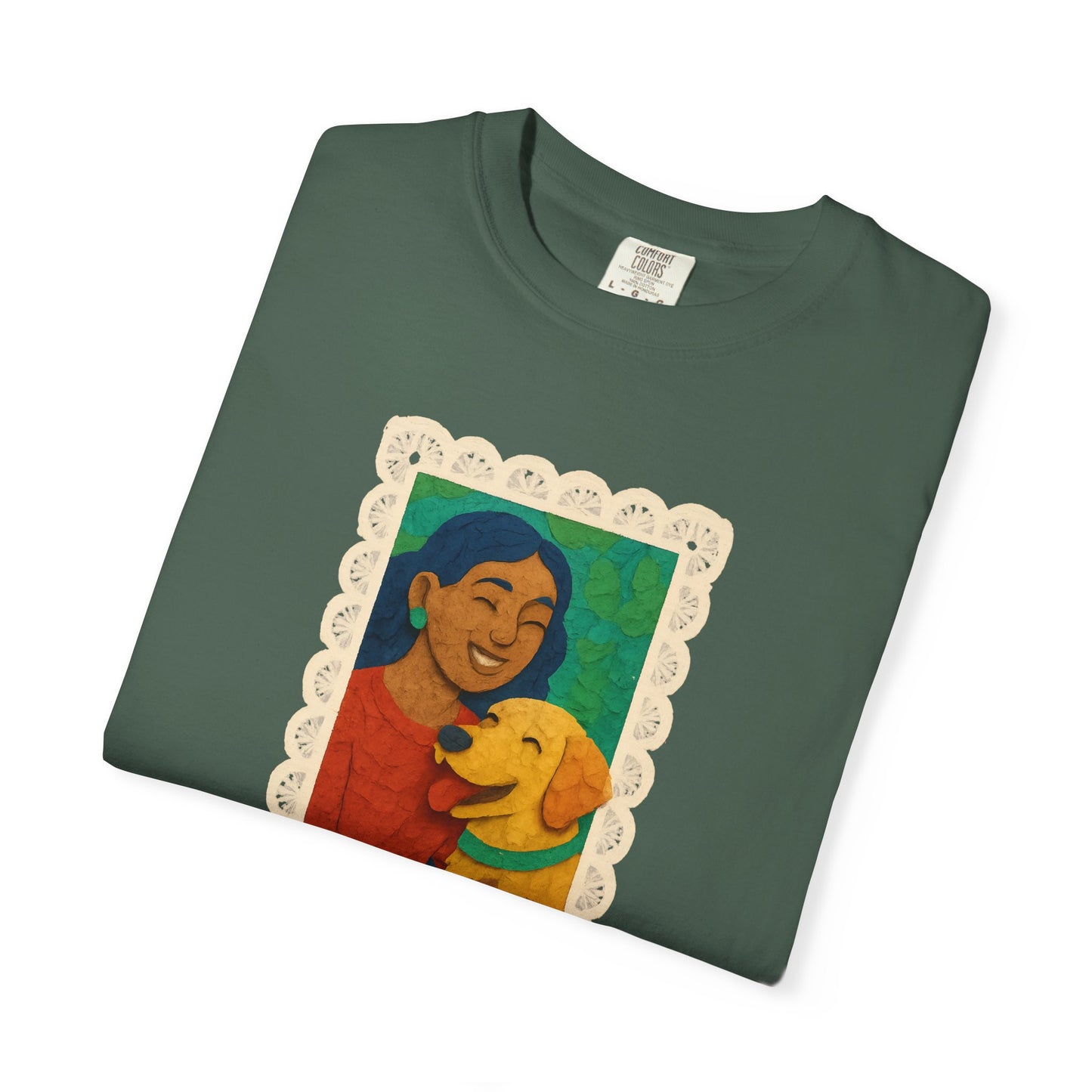 Dog Mom T-shirt - Unisex Garment-Dyed Tee for Dog Lovers