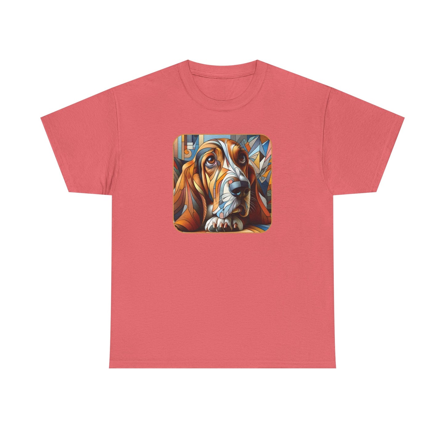 “Petcasso Basset Hound: Abstract Loyalty Tee”