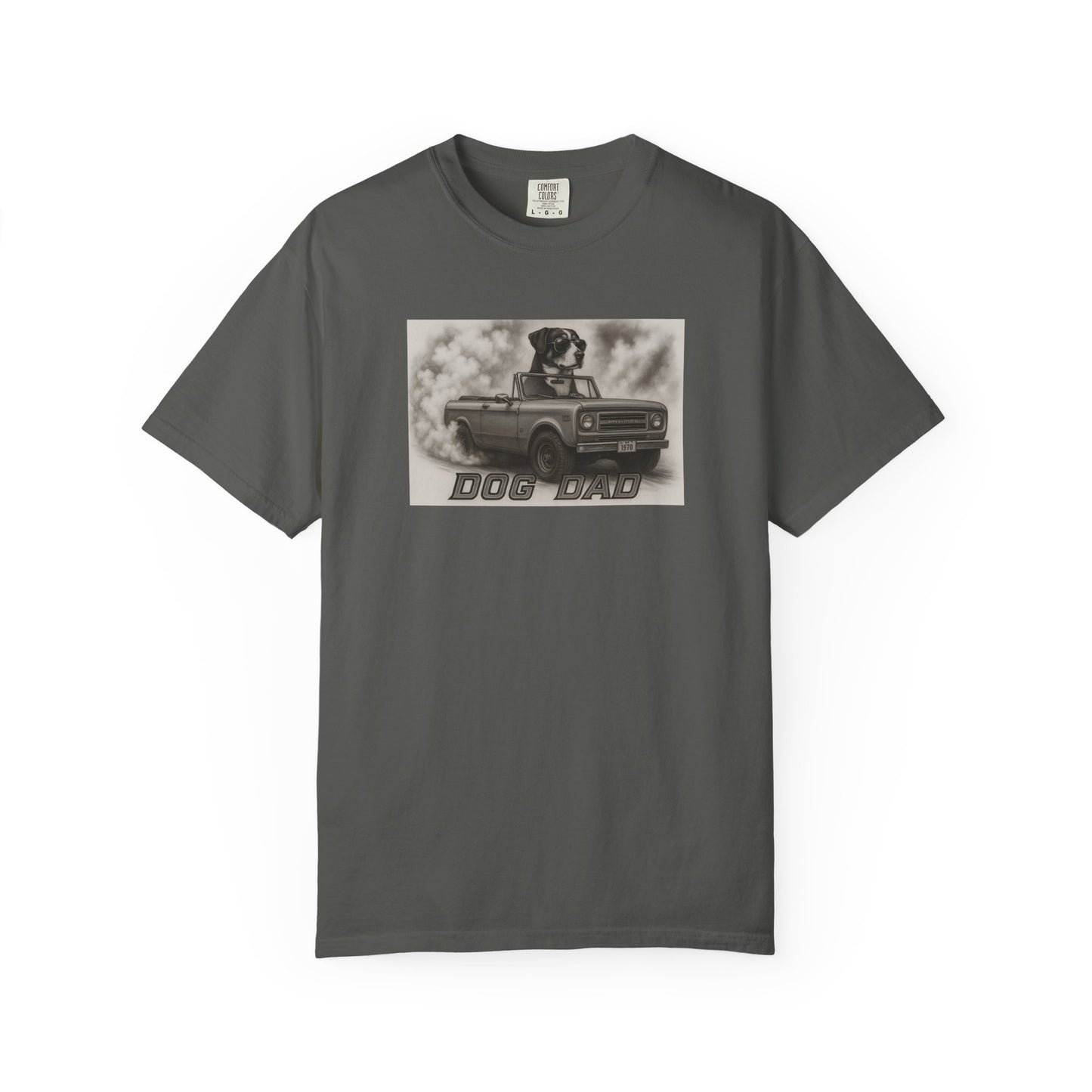 Dog Dad - Swiss Mountain Dog - Cool Dogs in Cool Cars T-Shirt Collection | Funny Dog Lover Apparel for Men
