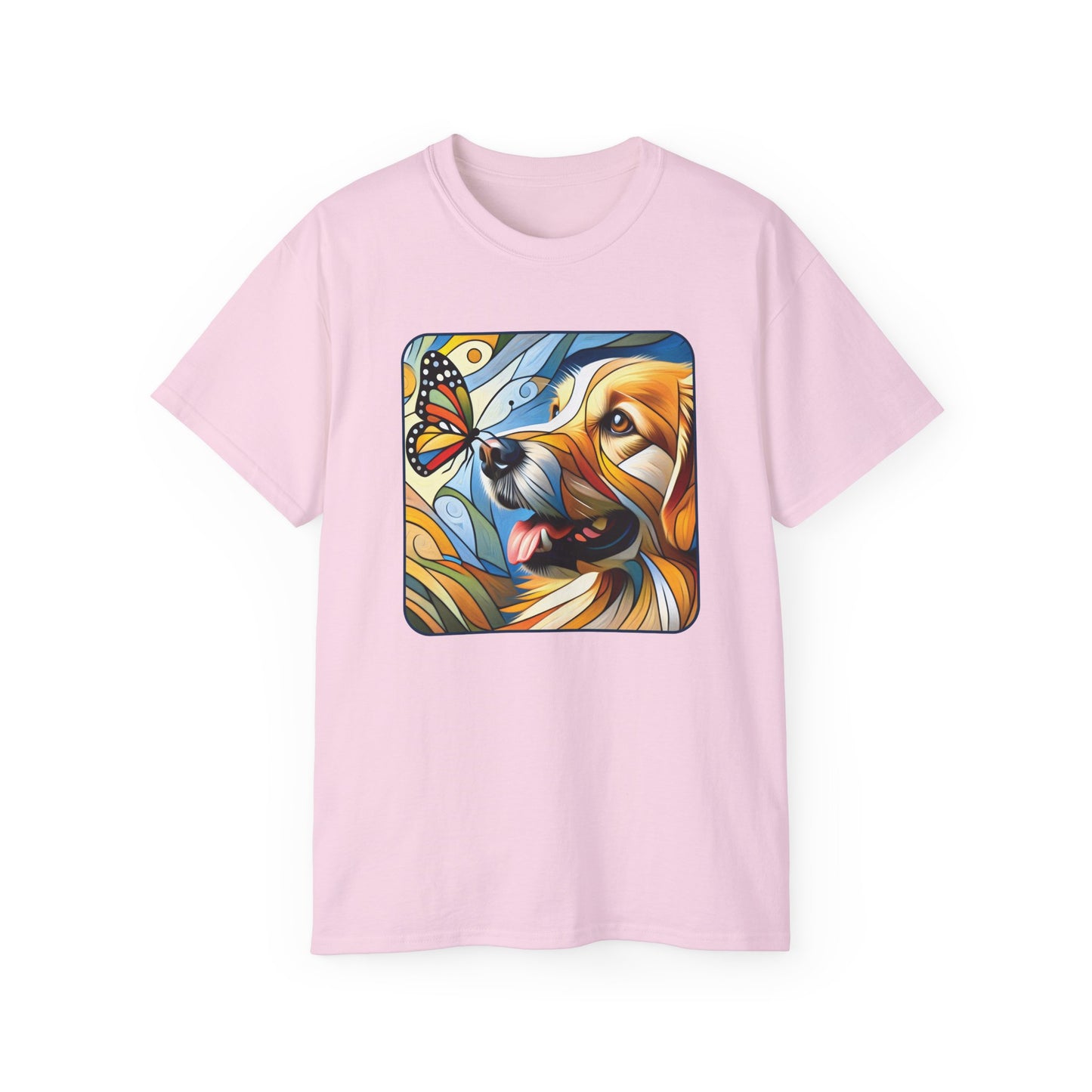 “You Give Me Butterflies – Petcasso Golden Retriever Tee” - Perfect for Pet Lovers