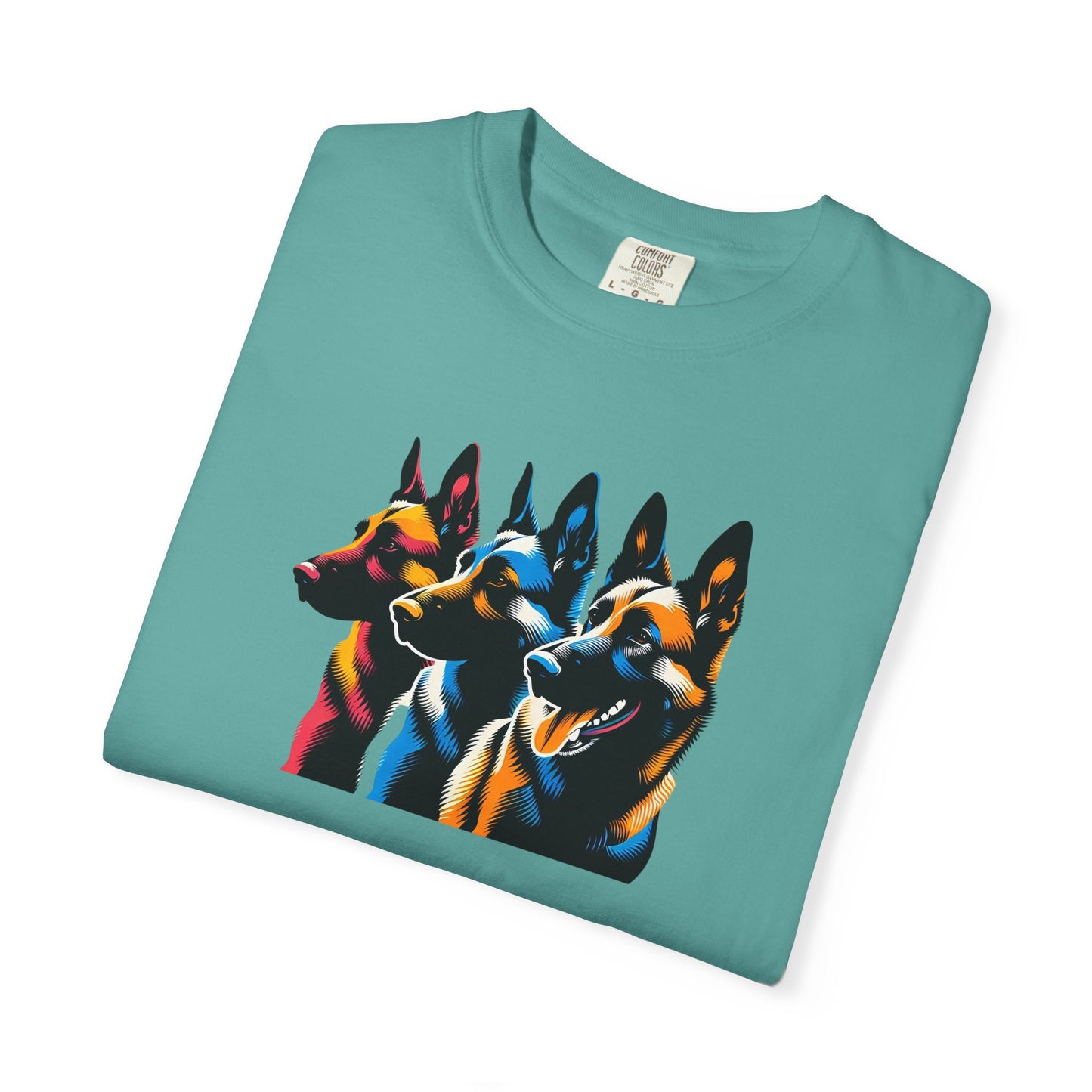 Colorful German Shepherd Unisex T-Shirt - Vibrant Dog Lover Tee