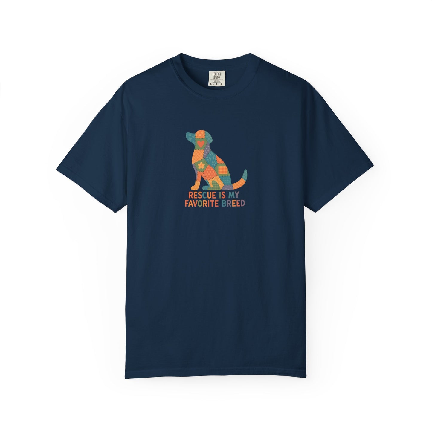 Rescue Is My Favorite Breed Unisex T-Shirt - Dog Lover Gift, Animal Rescue T-shirt, Casual Wear, Pet Adoption Tee, Gift for Dog Owners