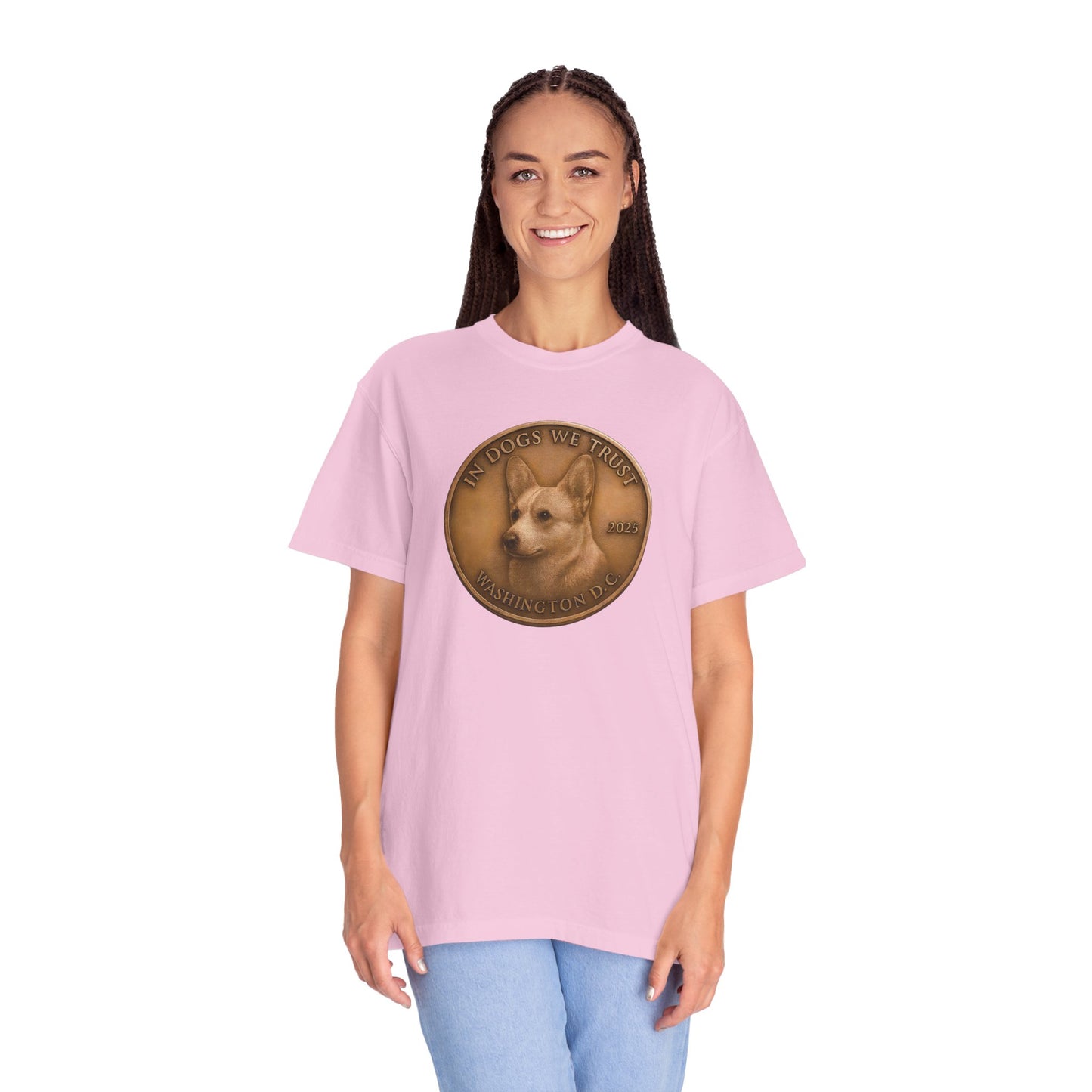 Washington DC State Coin T-Shirt Collection - Proud Dog Breed Illustrations