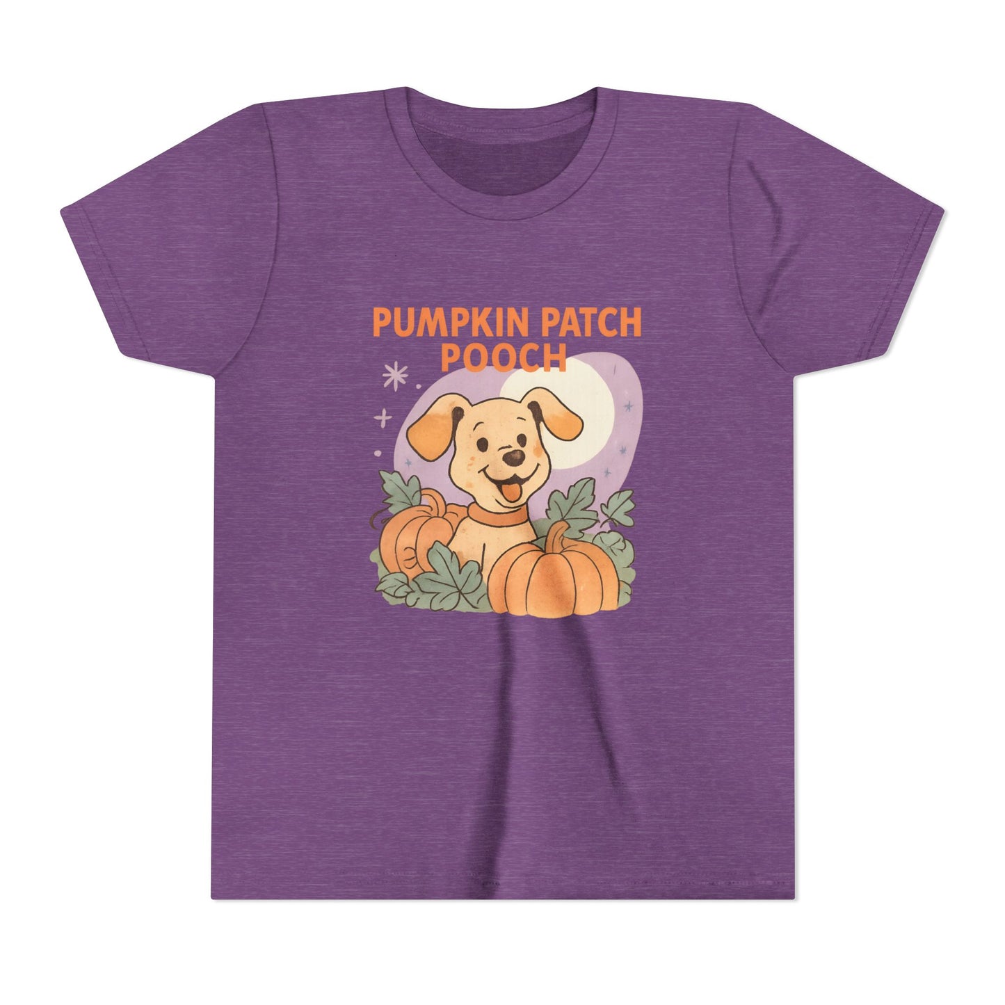 Pumpkin Patch Dog Youth Tee | Cute Halloween Shirt, Kids Fall Apparel, Dog Lover Gift, Autumn T-Shirt, Halloween Celebration