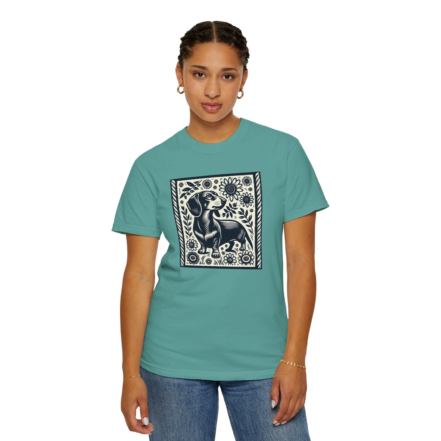 Dachshund Floral Unisex T-Shirt - Perfect for Dog Lovers