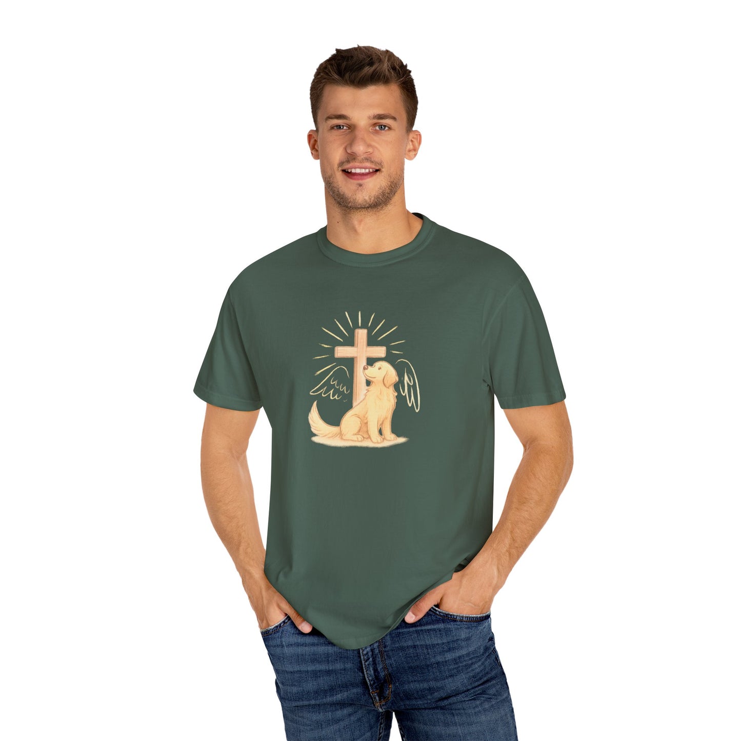 Dog-Inspired Faith T-Shirt, Unisex T-Shirt, Christian Apparel, Pet Lover Gift, Casual Wear, Memorial Shirt