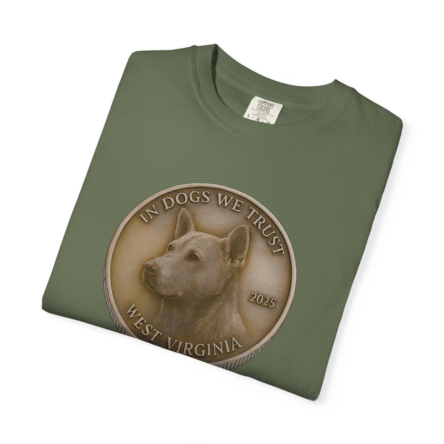 West Virginia State Coin T-Shirt Collection - Proud Dog Breed Illustrations