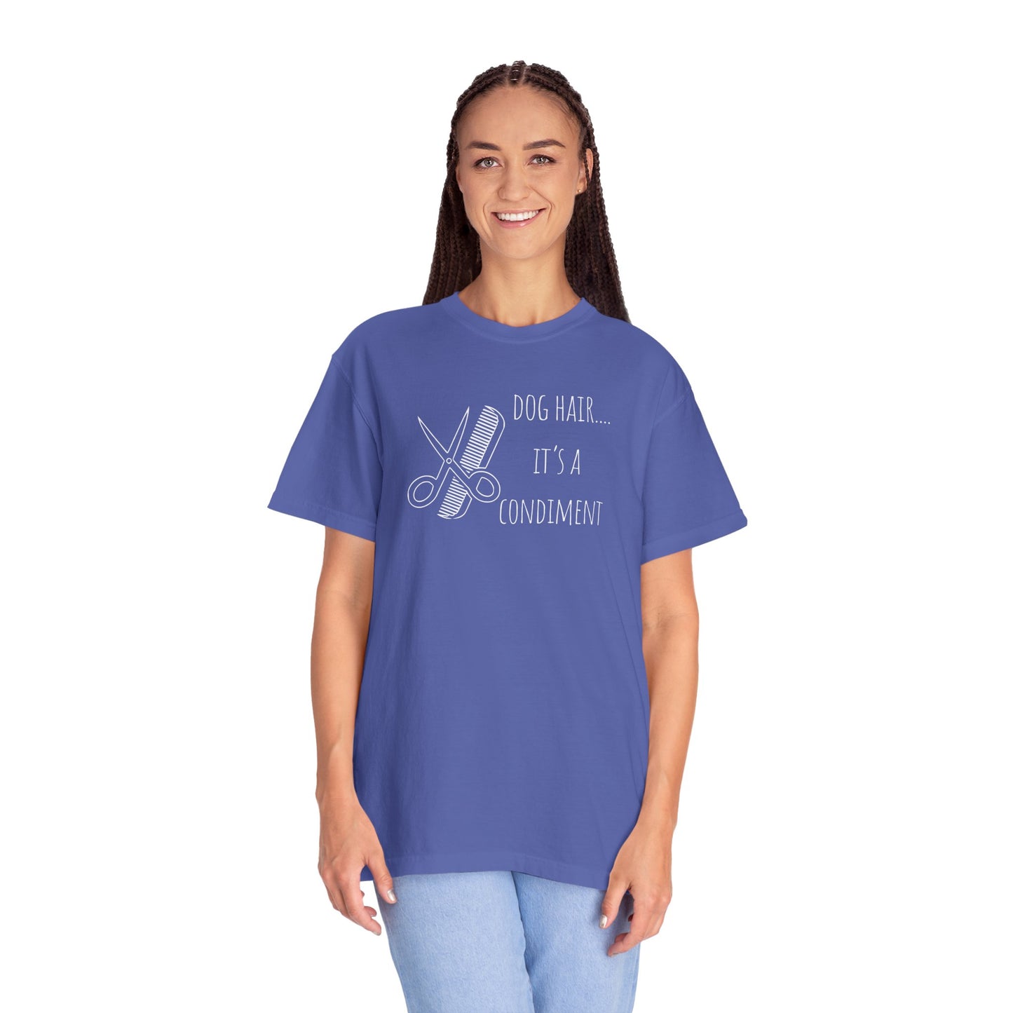 Dog Lover Unisex T-shirt - 'Dog Hair... It's a Condiment'