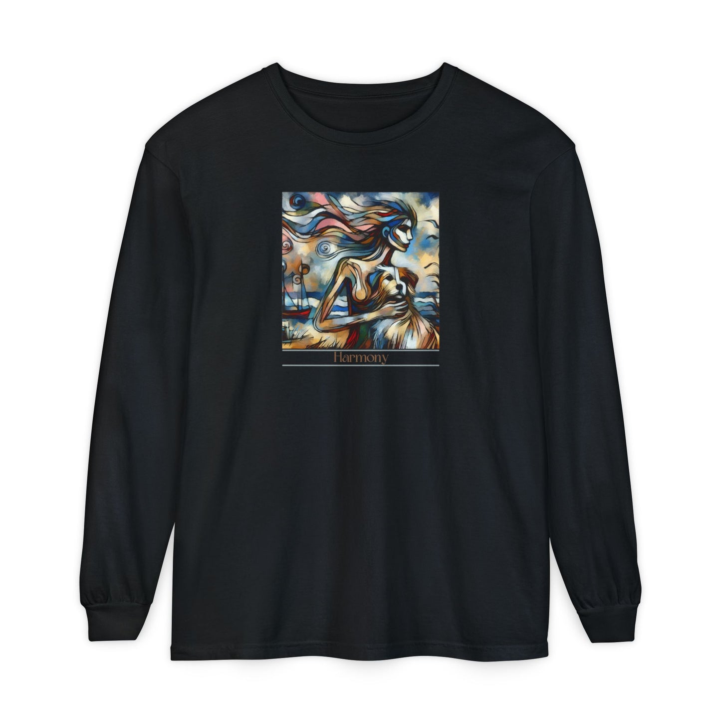 Harmony Long Sleeve T-Shirt - Art-Inspired Casual Wear