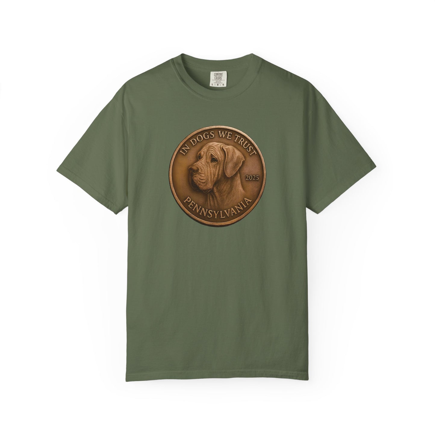 Pennsylvania State Coin T-Shirt Collection - Proud Dog Breed Illustrations