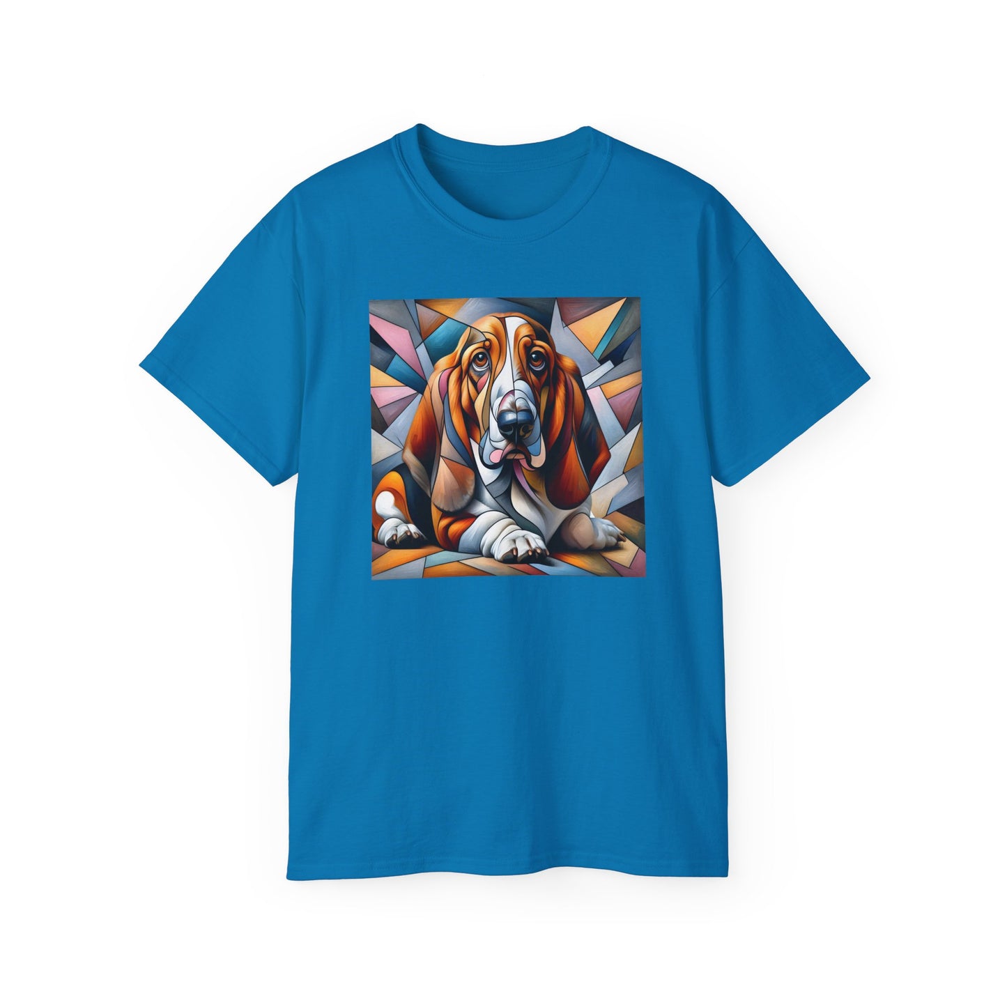 “Melancholy Muse – Petcasso Basset Hound Tee” - Perfect Gift for Dog Lovers