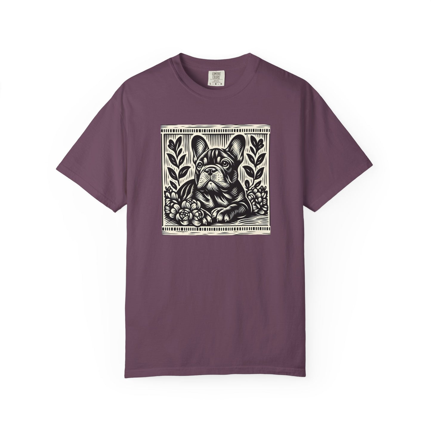 French Bulldog Vintage Graphic T-Shirt - Unisex Garment-Dyed Tee