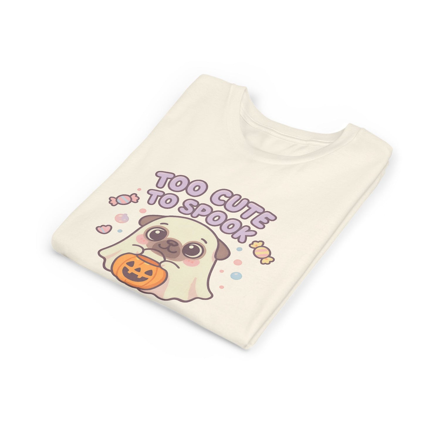 Cute Halloween Ghost Youth Tee, Spooky Shirt for Kids, Halloween Apparel, Trick or Treat T-Shirt, Funny Kids' Shirt