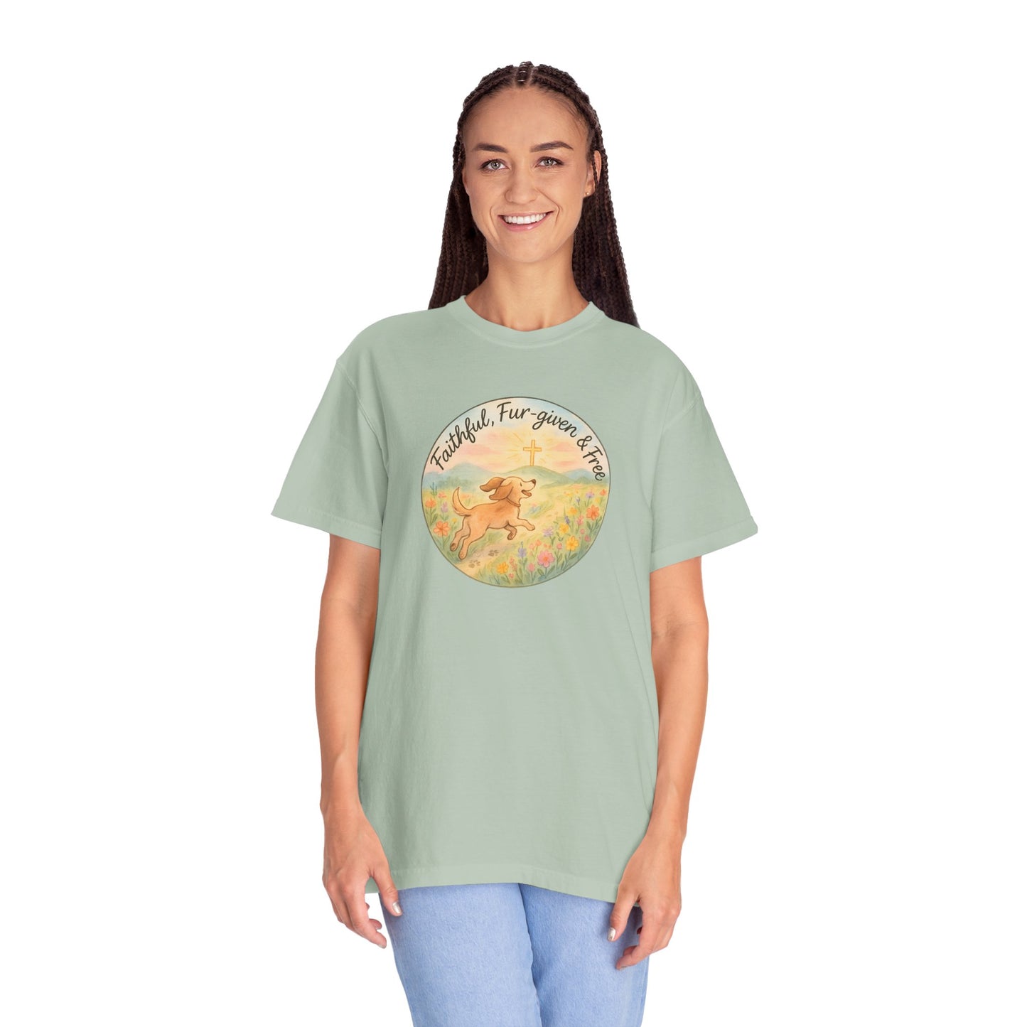 Faithful Dog Lover T-Shirt, Garment-Dyed Tee, Perfect Gift for Dog Owners, Pet Lovers, Animal Rescue Advocates, Casual Wear
