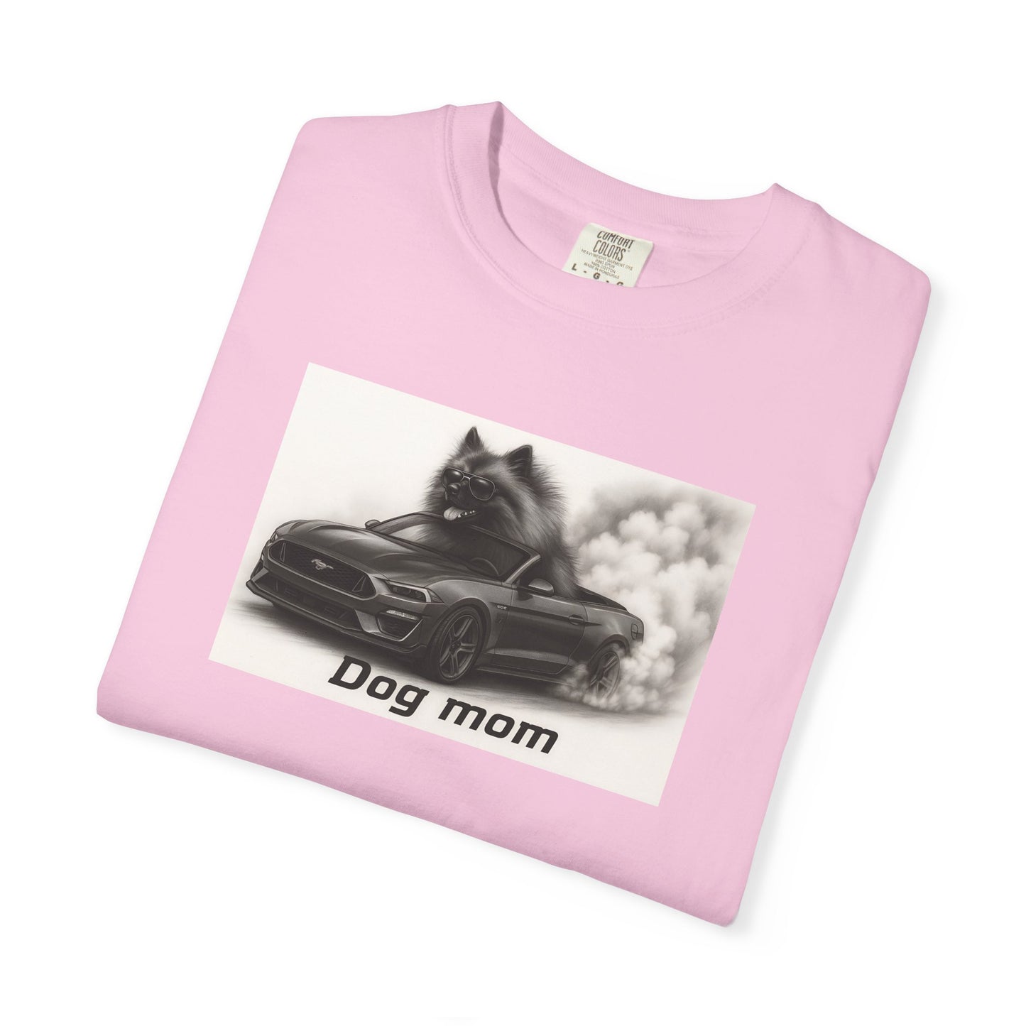 Dog Mom - Keeshond - “Cool Dogs in Cool Cars” T-Shirt Collection! 🐶🚗