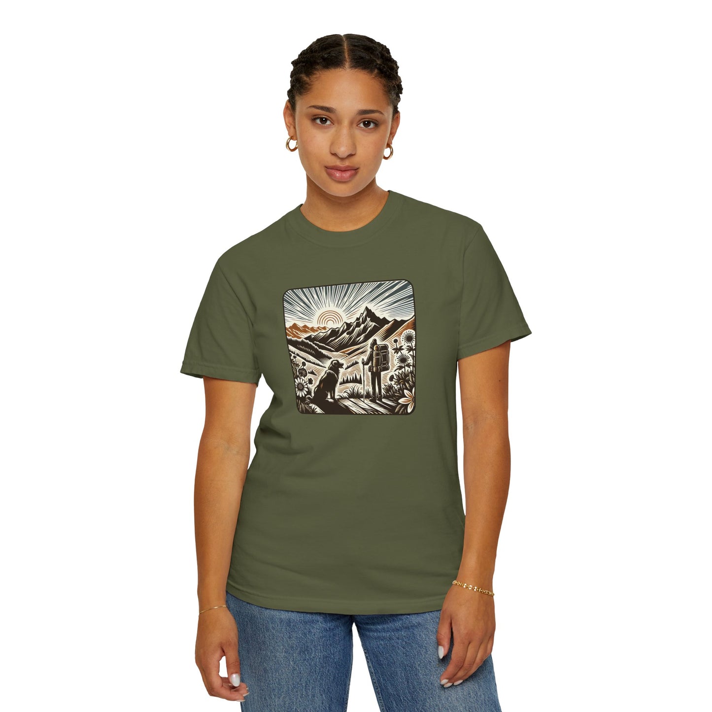Adventure Awaits Unisex Garment-Dyed T-Shirt