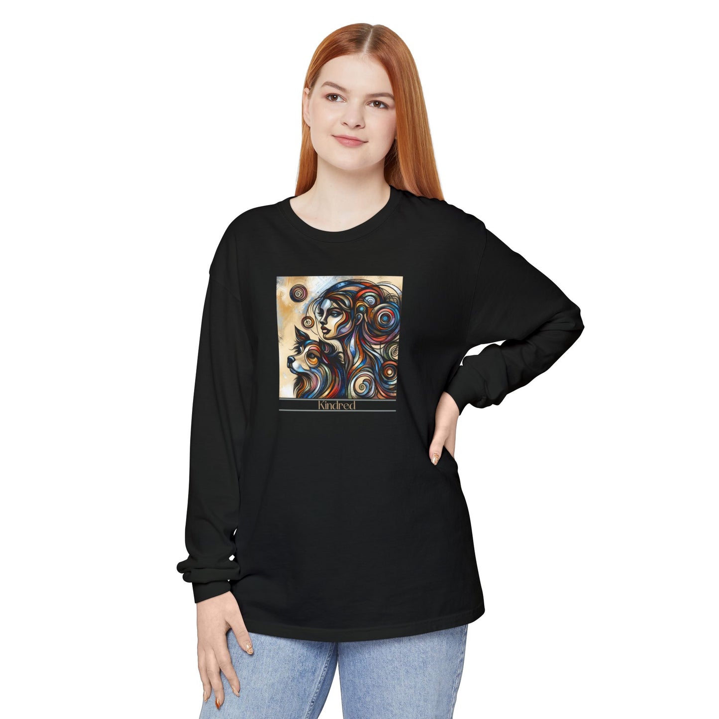 Kindred Long Sleeve T-Shirt - Colorful Abstract Design