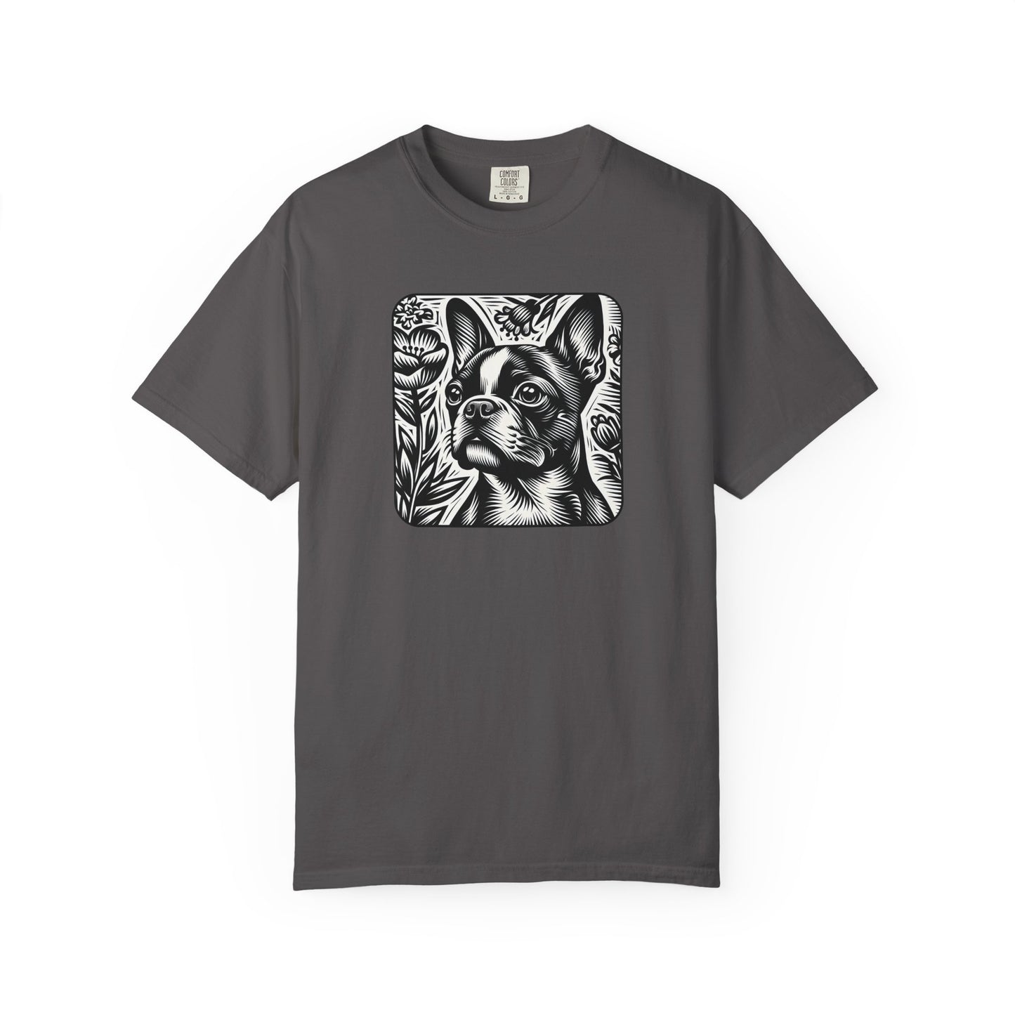 Vintage French Bulldog T-Shirt - Unisex Garment-Dyed Tee