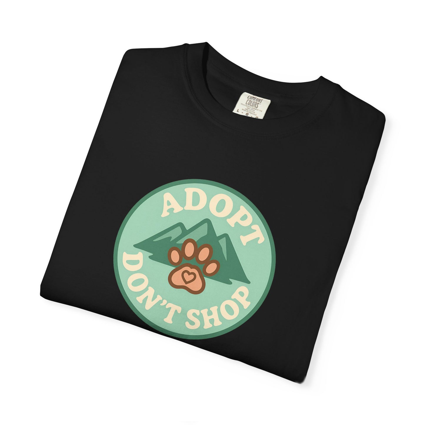 Adopt Don't Shop T-shirt, Unisex Tee, Animal Lover Gift, Pet Adoption Awareness, Casual Wear, Eco-Friendly Fashion, Dog Mom Shirt