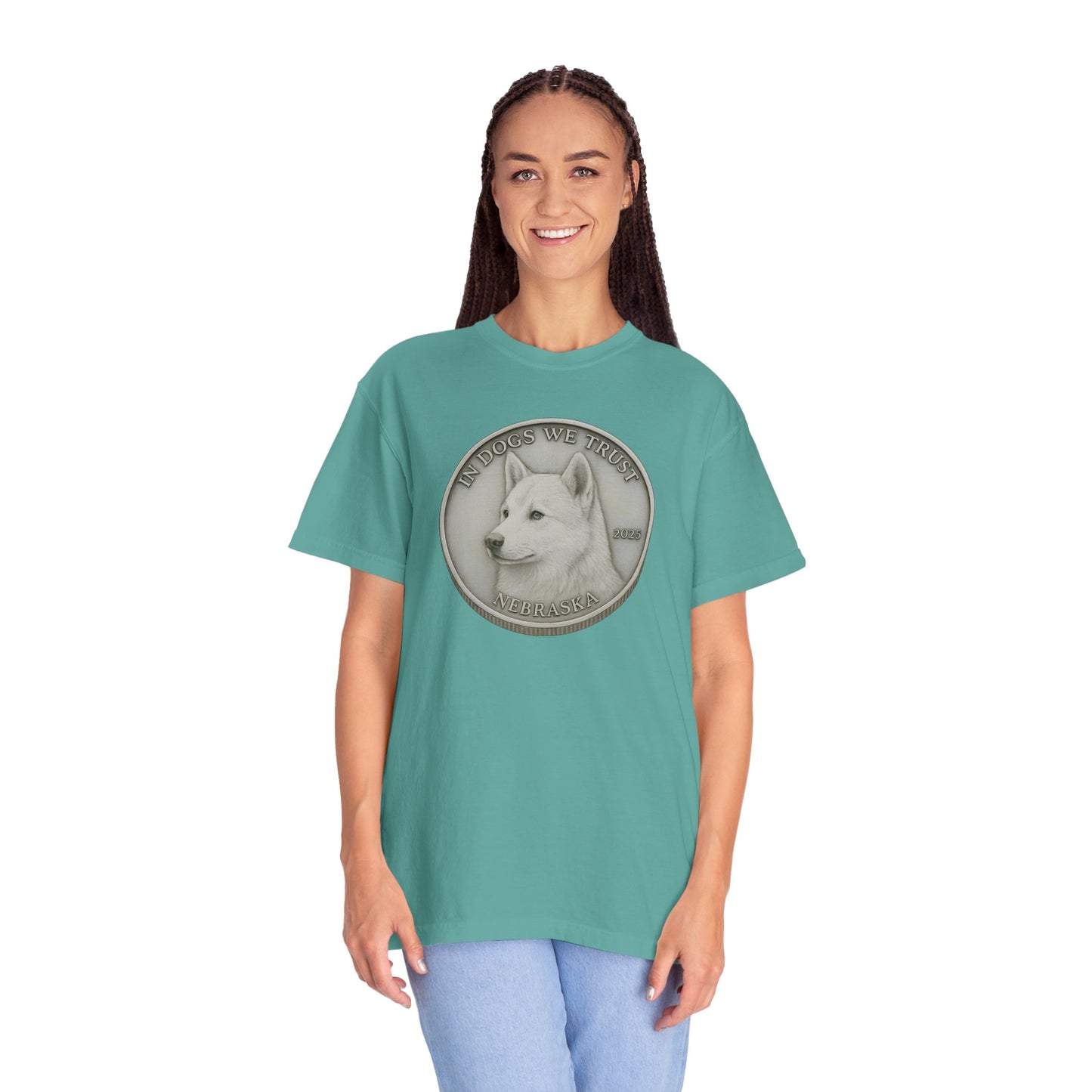 Nebraska State Coin T-Shirt Collection - Proud Dog Breed Illustrations