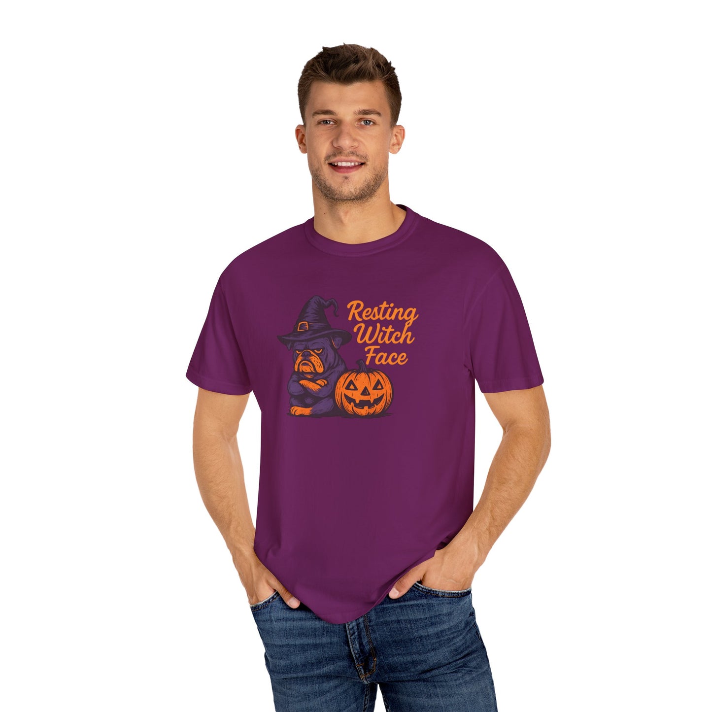 Halloween Witch T-Shirt, Funny Resting Witch Face Tee, Unisex Halloween Apparel, Spooky Season Shirt, Fall Festive Wear