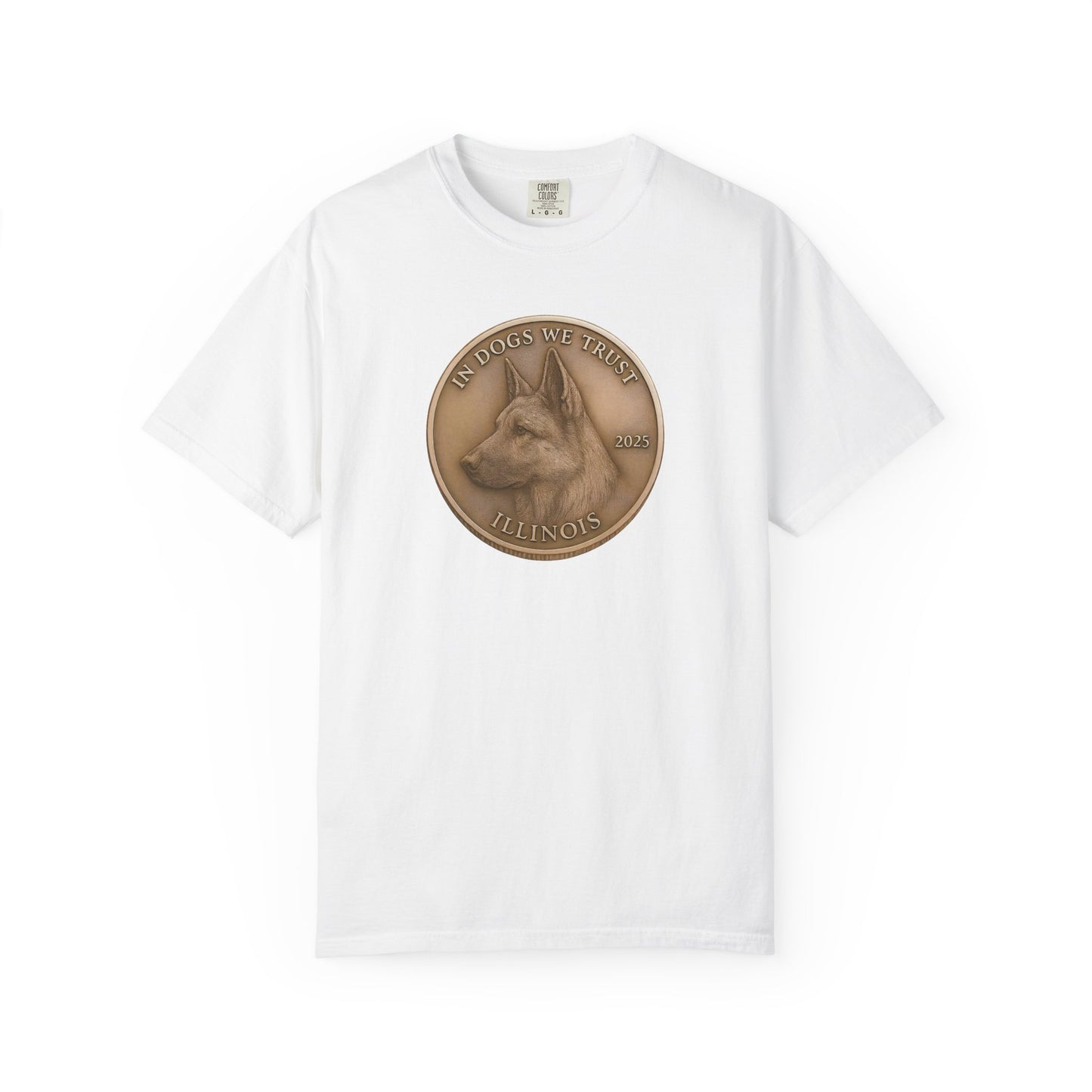 Illinois State Coin T-Shirt Collection - Proud Dog Breed Illustrations