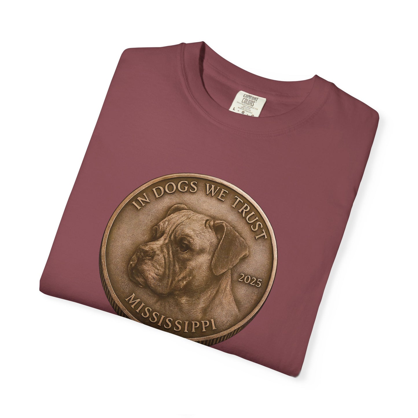 Mississippi DC State Coin T-Shirt Collection - Proud Dog Breed Illustrations