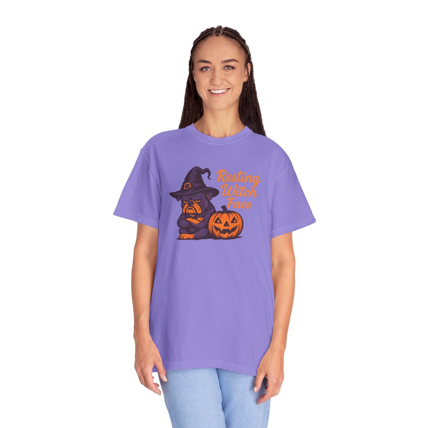 Halloween Witch T-Shirt, Funny Resting Witch Face Tee, Unisex Halloween Apparel, Spooky Season Shirt, Fall Festive Wear