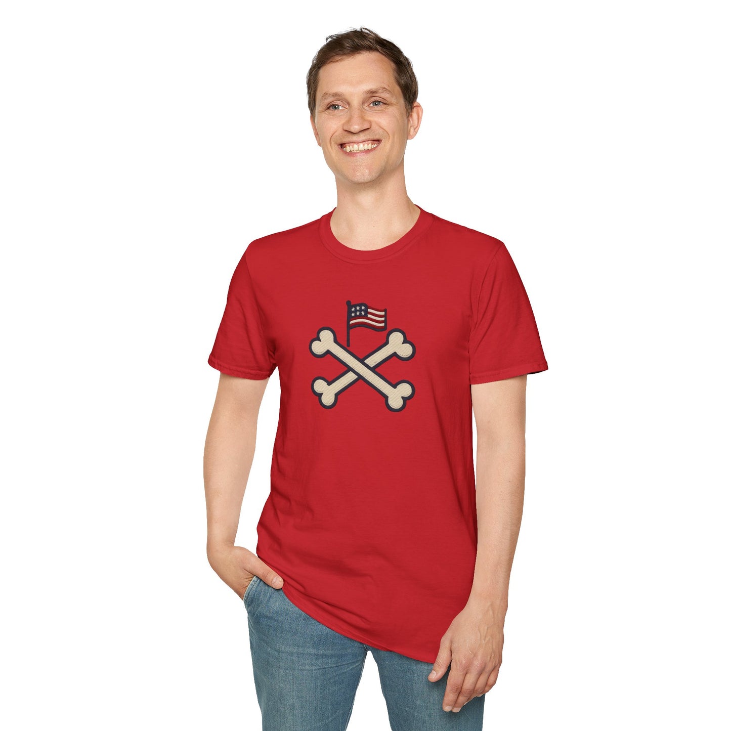 Patriotic Unisex T-Shirt with Flag Design, USA Pride Shirt, Everyday Wear, 4th of July Gift, Casual Style, American Flag Tee