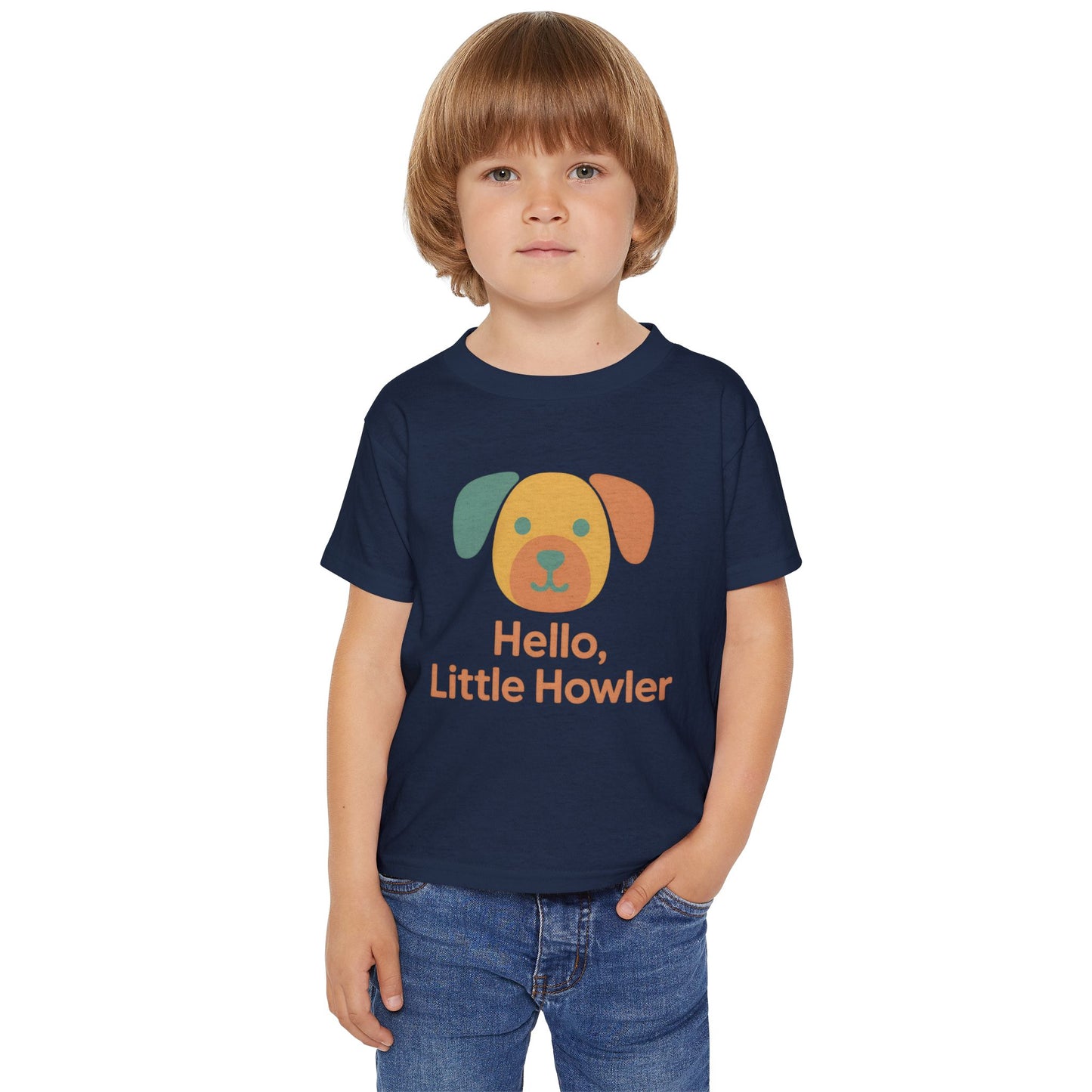 Adorable Toddler T-Shirt, Cute Dog Shirt, Hello Little Howler Tee, Kids Gift, Pet Lover Apparel, Fun Playtime Top