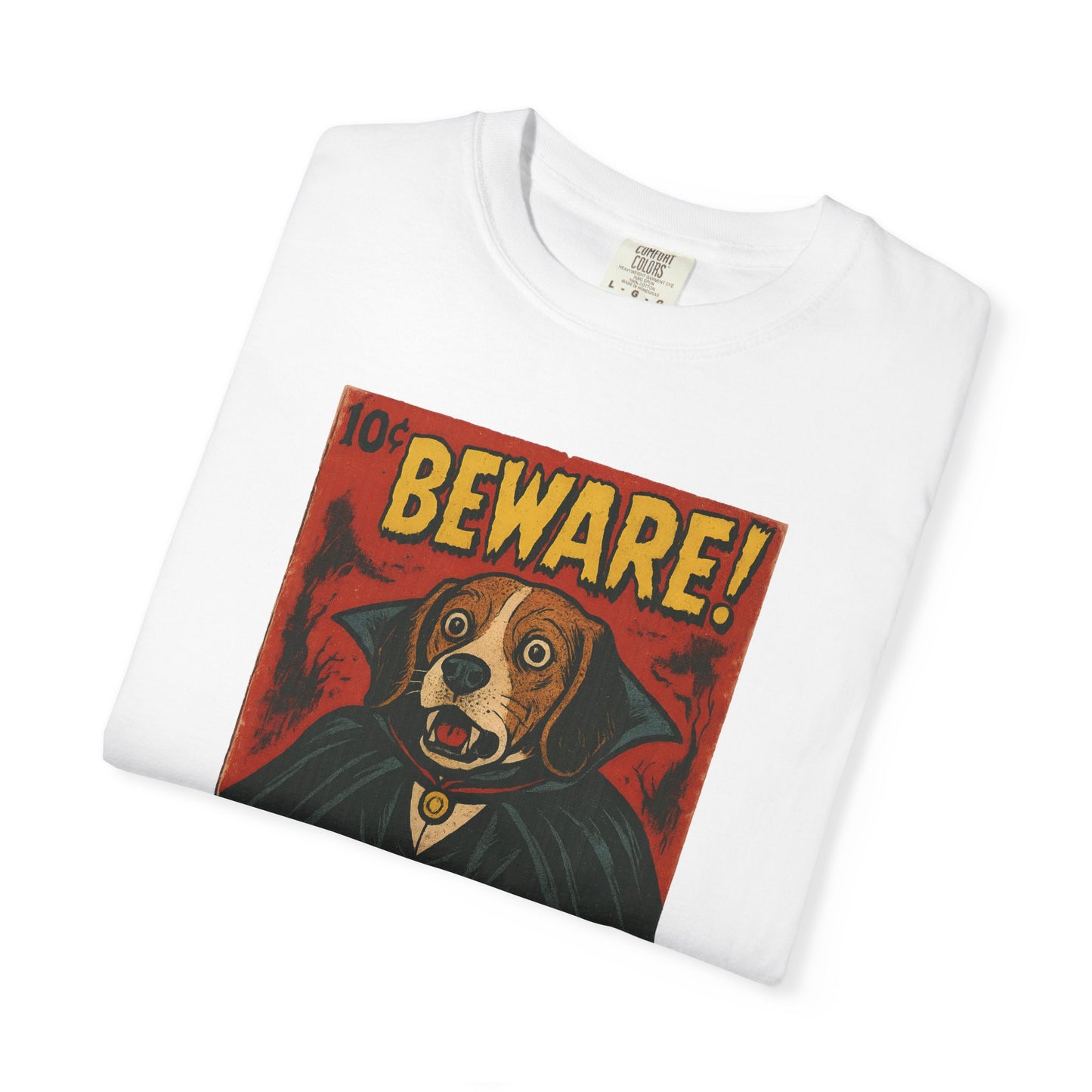 Spooky Dog Graphic T-Shirt | Unisex Vintage Style Tee, Halloween Shirt, Dog Lover Gift, Retro Graphic Tee, Funny Pet Apparel